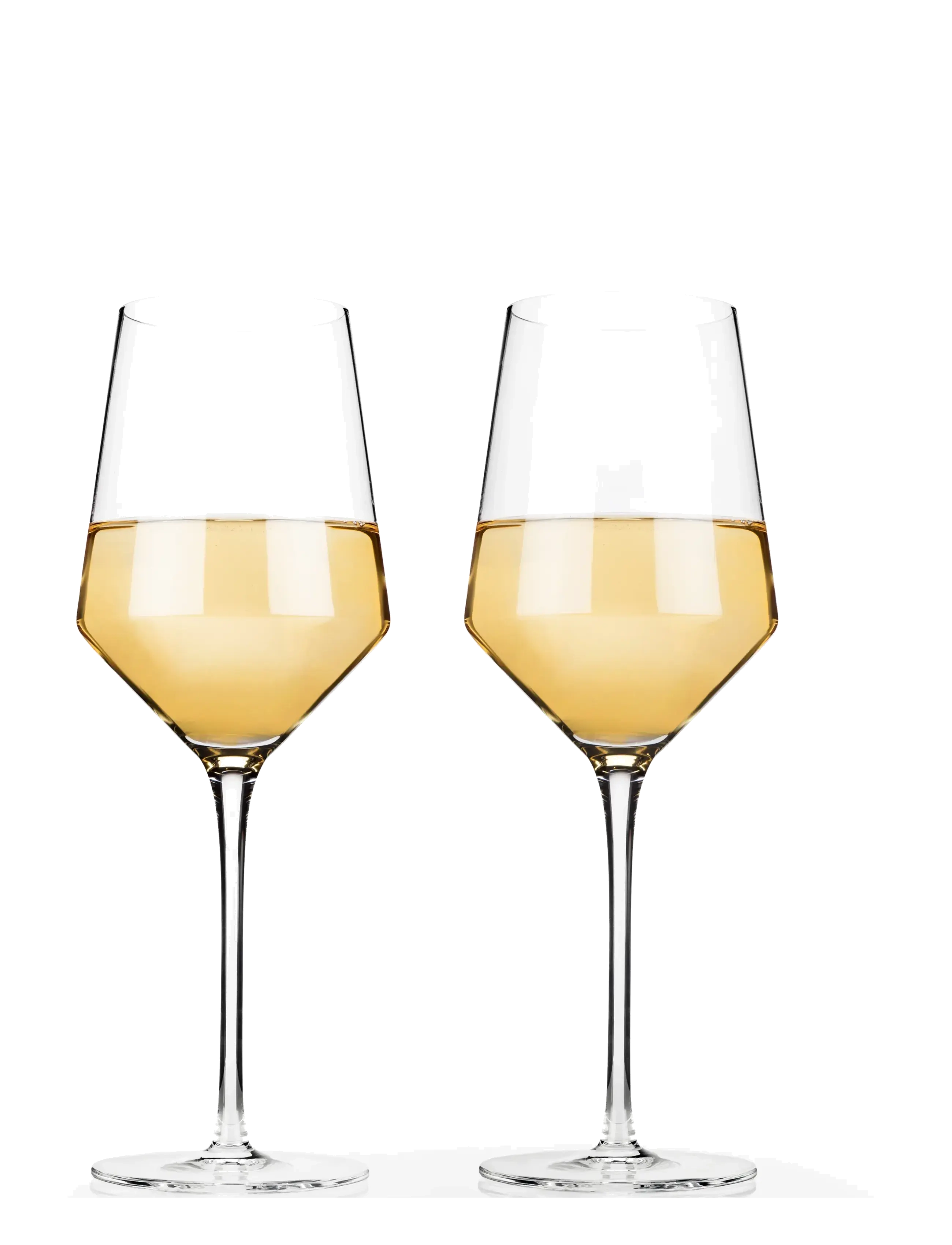 Viski Raye Crystal Angled Chardonnay Glasses Viski® - Julklappar - TRANSPARENT / clear
