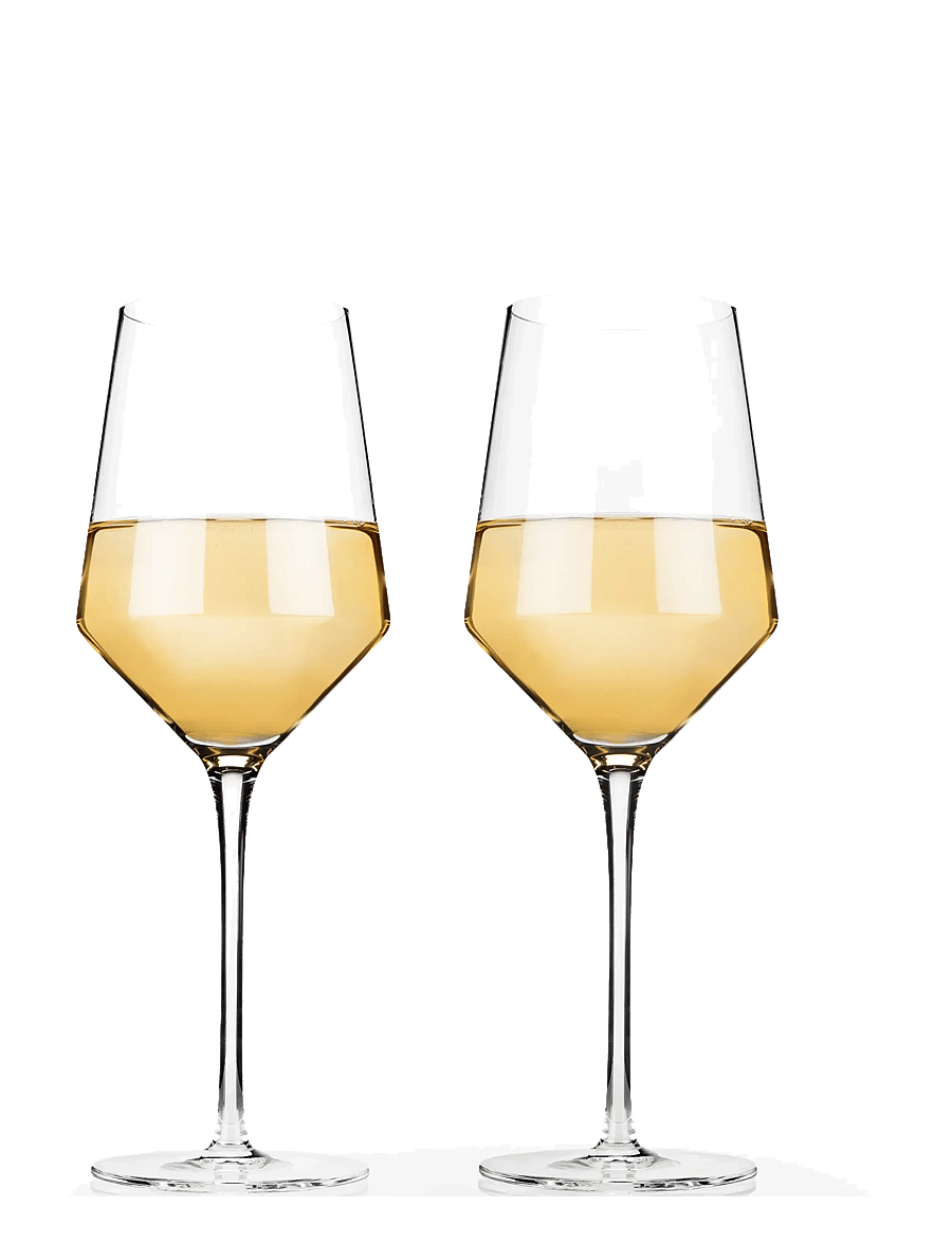 Viski - Raye Crystal Angled Chardonnay Glasses Viski® - transparent - 0