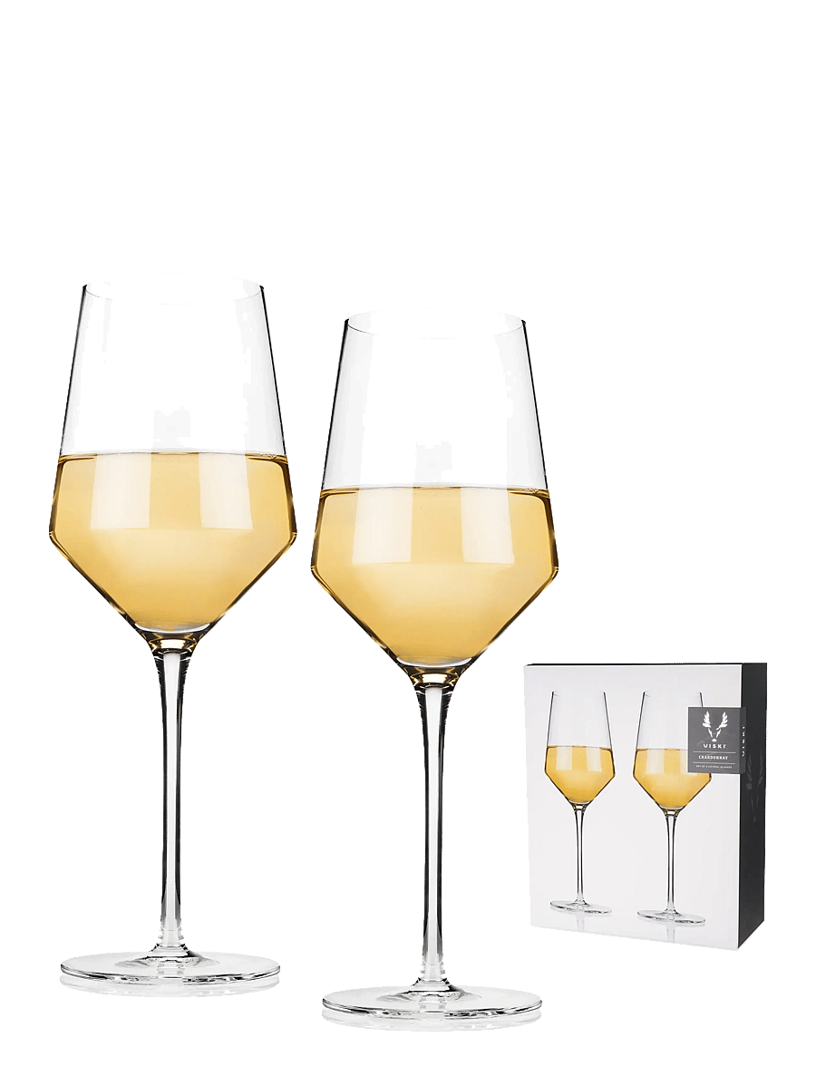 Viski - Raye Crystal Angled Chardonnay Glasses Viski® - transparent - 1