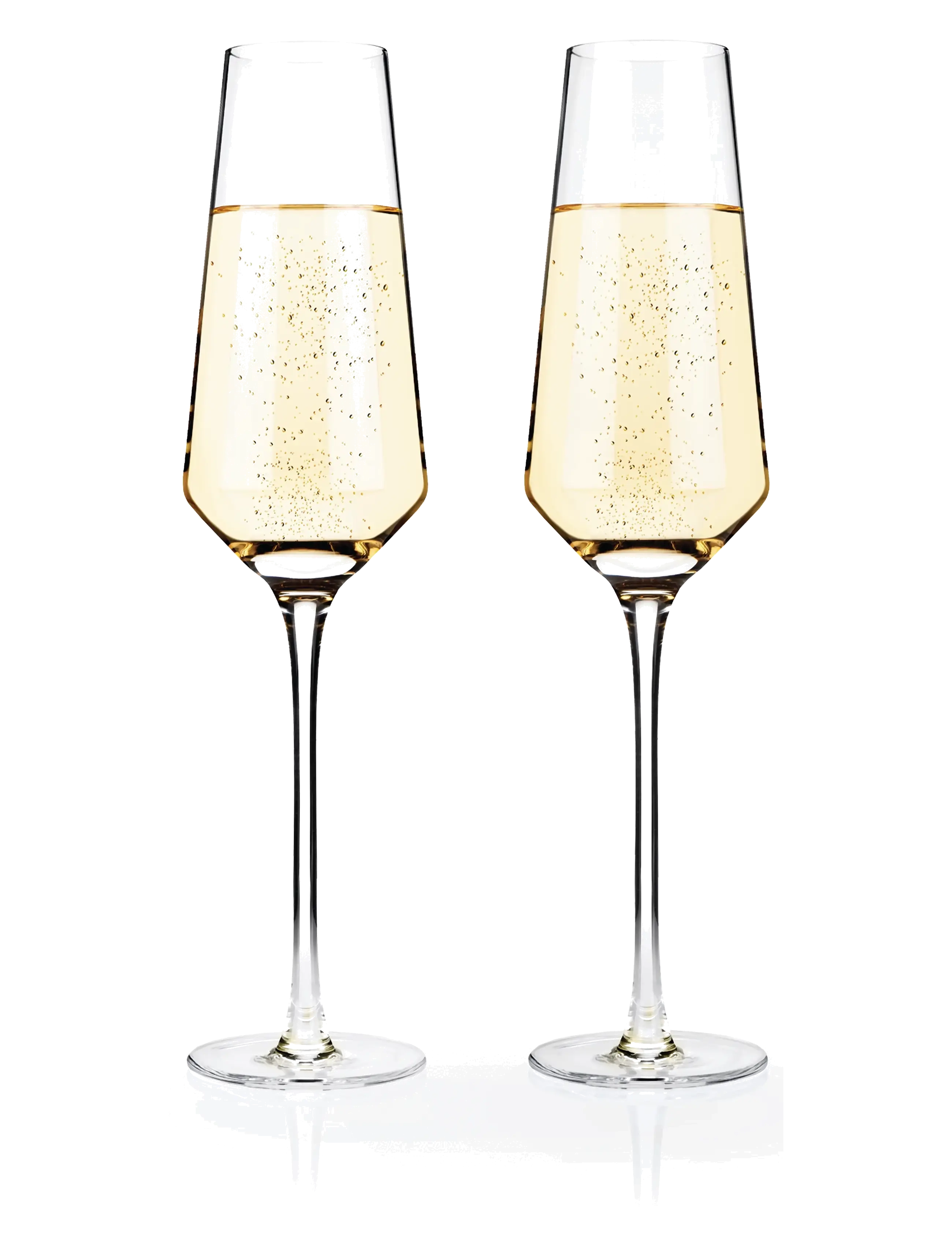Viski - Raye Crystal Angled Champagne Flutes Viski® - transparent - 2
