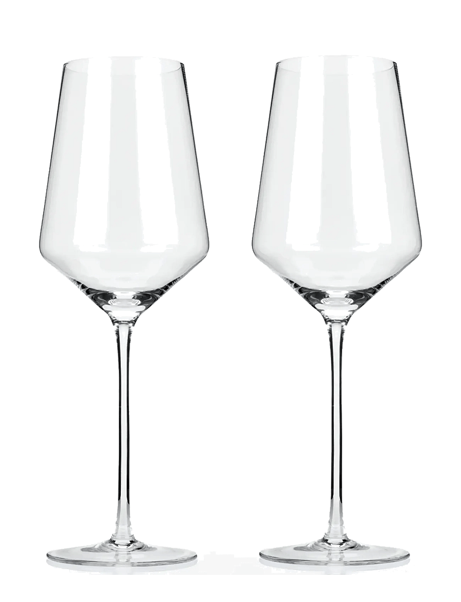 Viski - Raye Crystal Angled Bordeaux Glasses Viski® - transparent - 1