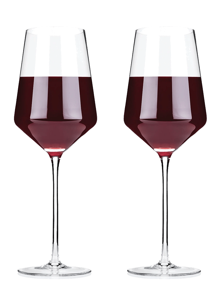 Viski - Raye Crystal Angled Bordeaux Glasses Viski® - transparent - 3