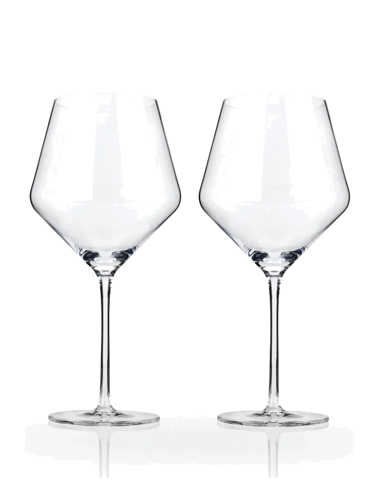 Viski Raye Crystal Angled Burgundy Glasses Viski® - Viski - TRANSPARENT / clear