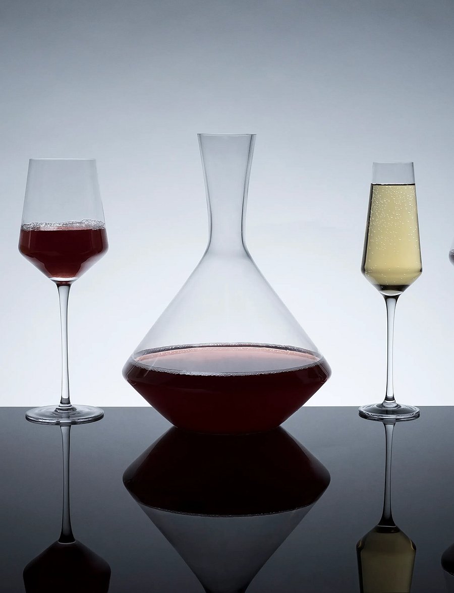 Viski - Raye Crystal Angled Wine Decanter Viski® - transparent - 0