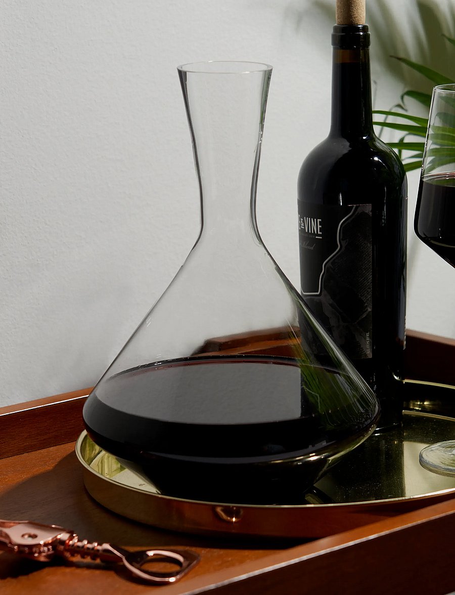 Viski - Raye Crystal Angled Wine Decanter Viski® - transparent - 5