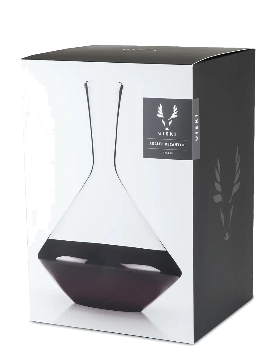 Viski - Raye Crystal Angled Wine Decanter Viski® - transparent - 4