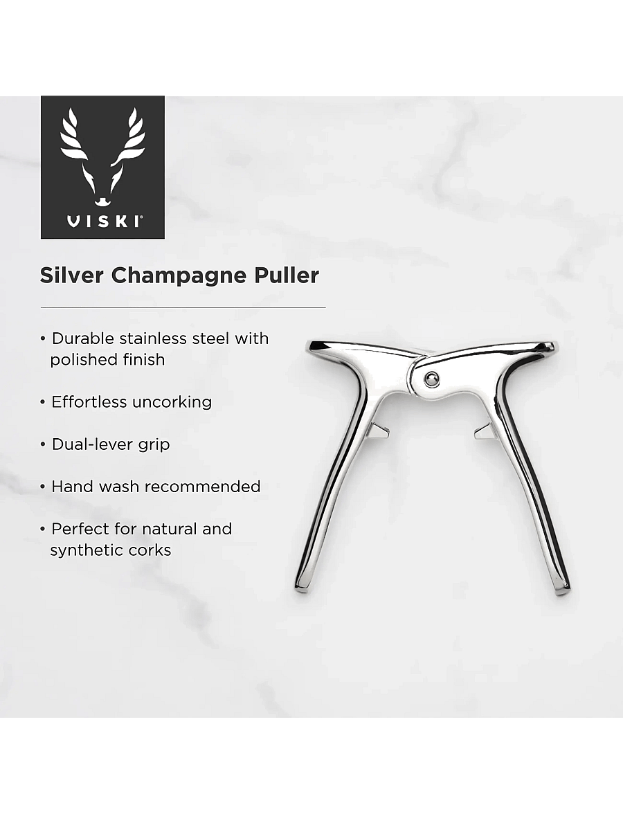 Viski - Harrison Champagne Puller in Silver Viski® - madalaimad hinnad - silver - 2