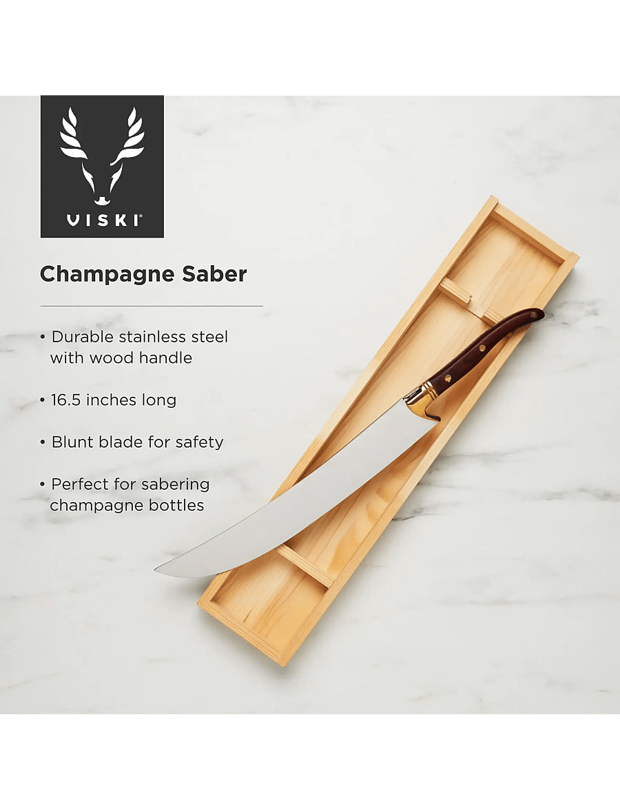 Viski - Champagne Saber Viski® - flaschenöffner & weinverschlüsse - silver - 5