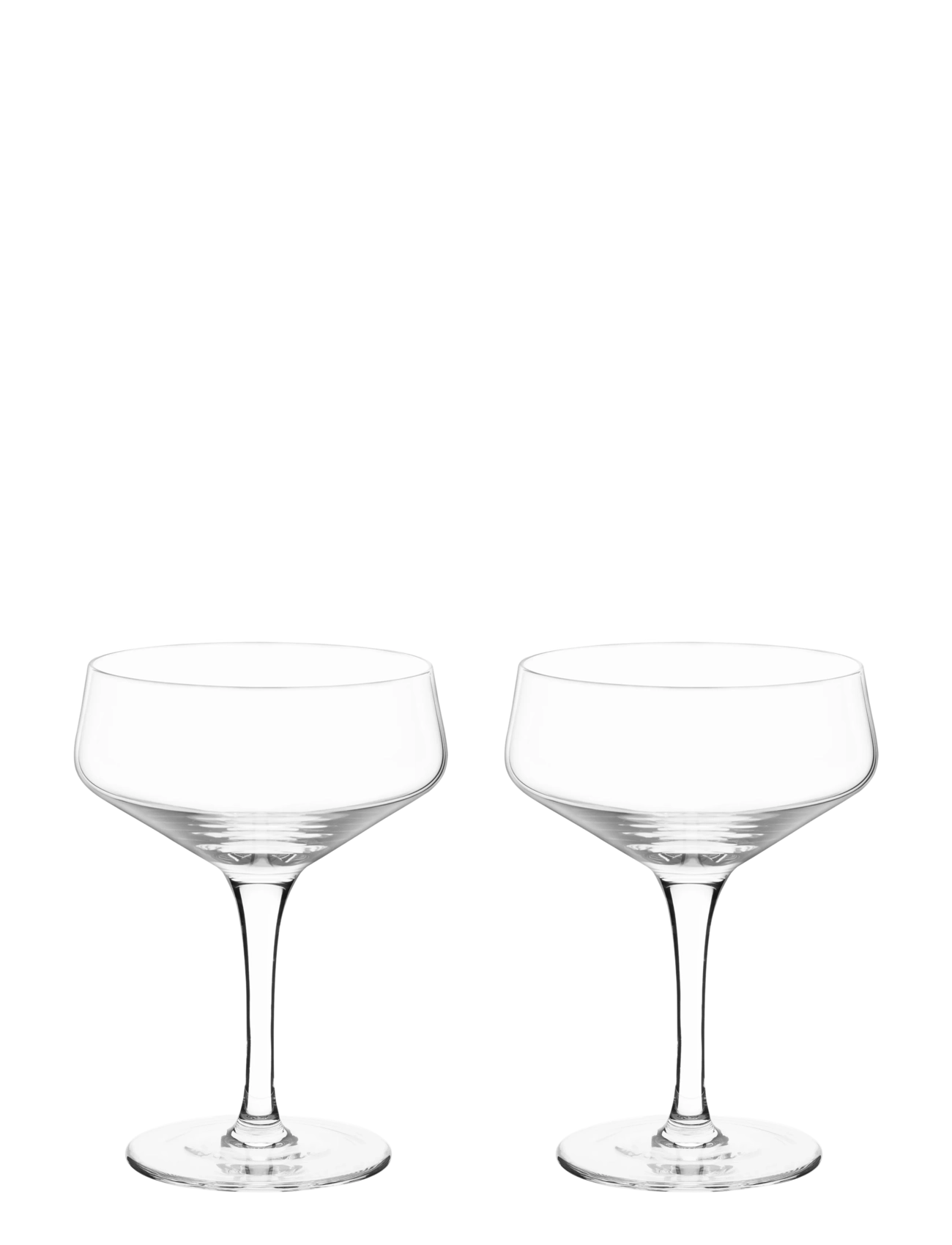 Viski Raye Crystal Angled Coupe Glasses Viski® - Vis alt - TRANSPARENT / clear