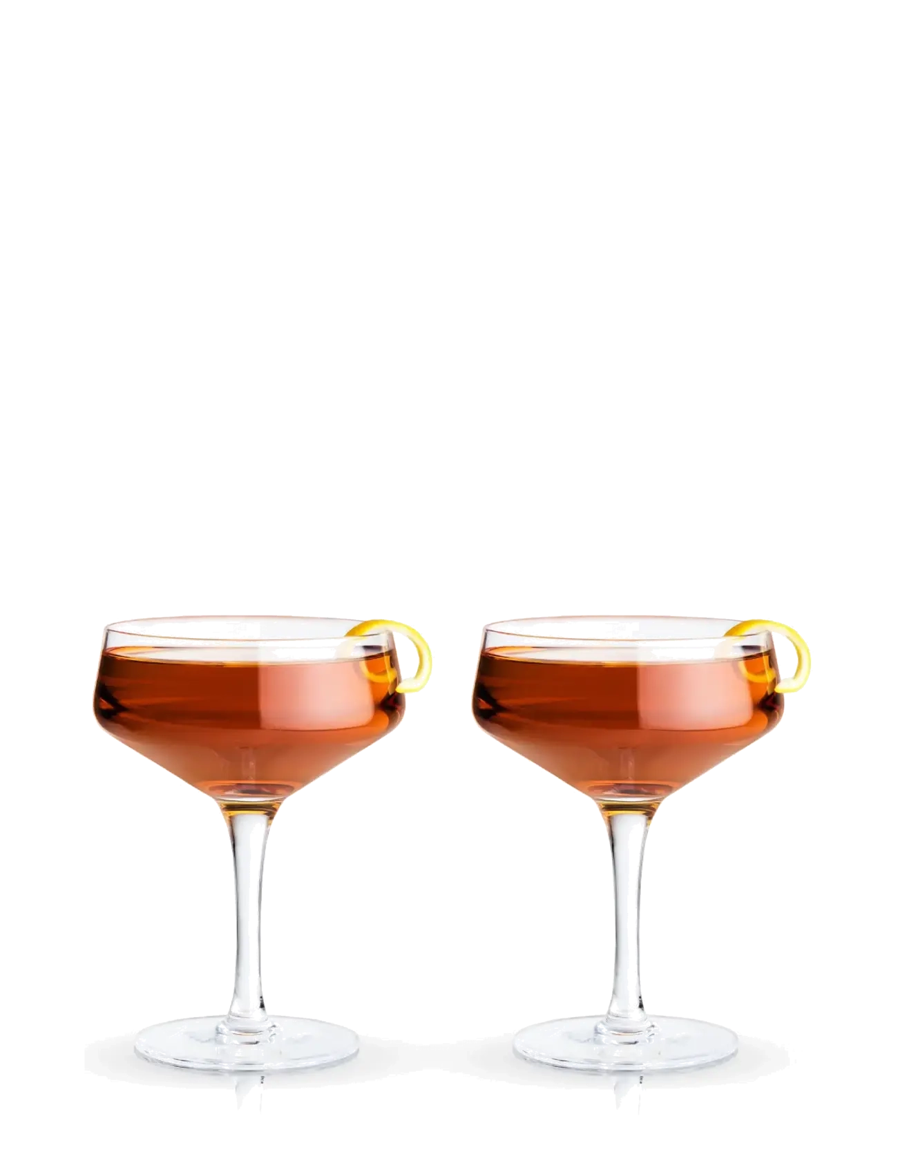 Viski - Raye Crystal Angled Coupe Glasses Viski® - martiniglas & cocktailglas - transparent - 2