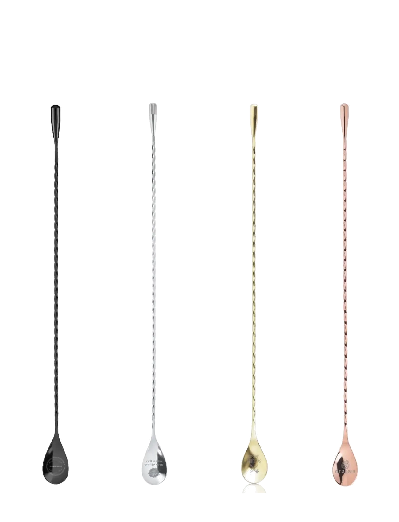 Viski - 40cm Gunmetal Weighted Barspoon by Viski® - gunmetal - 5
