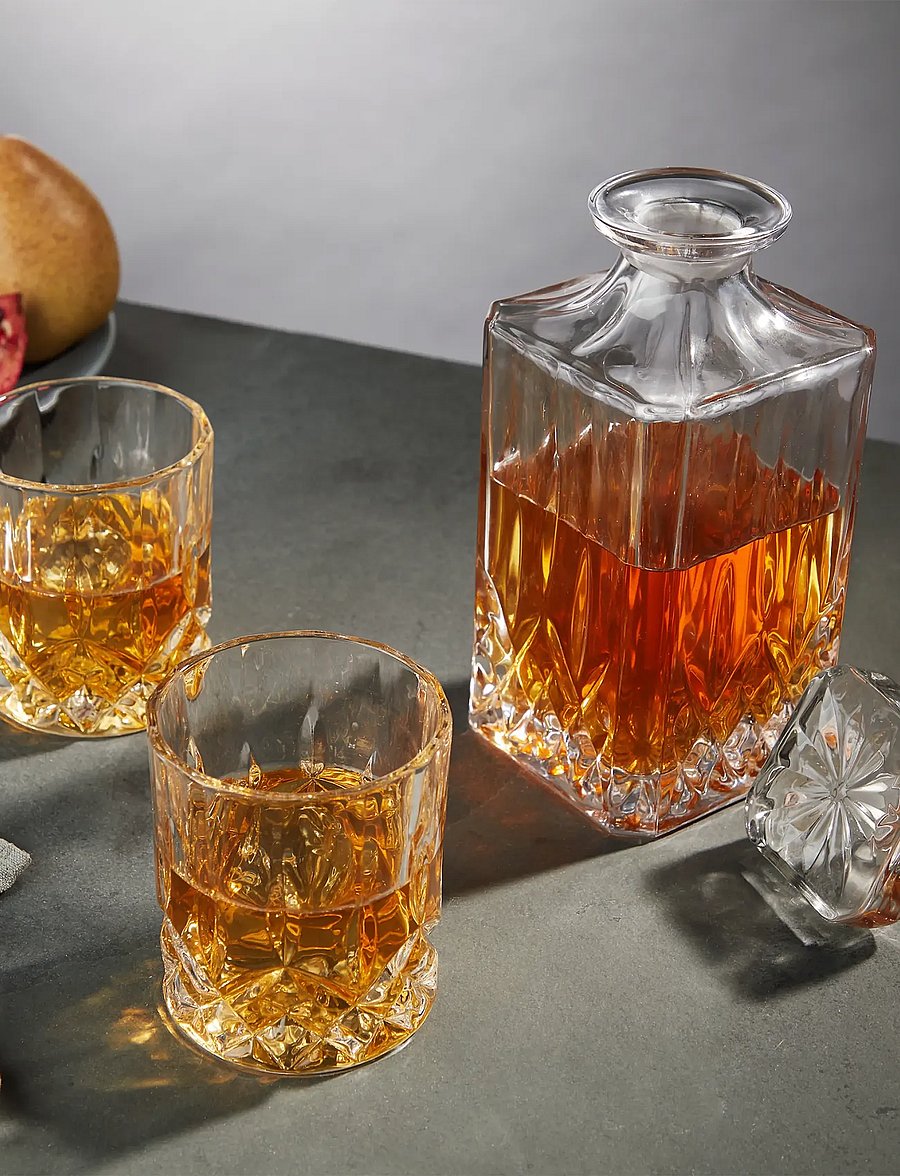 Viski - Admiral™ 3-Piece Decanter & Tumbler Set by Viski® - transparent - 5
