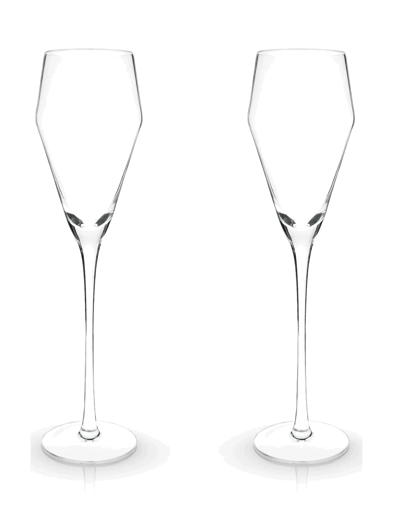 Viski - Angled Crystal Prosecco Glasses