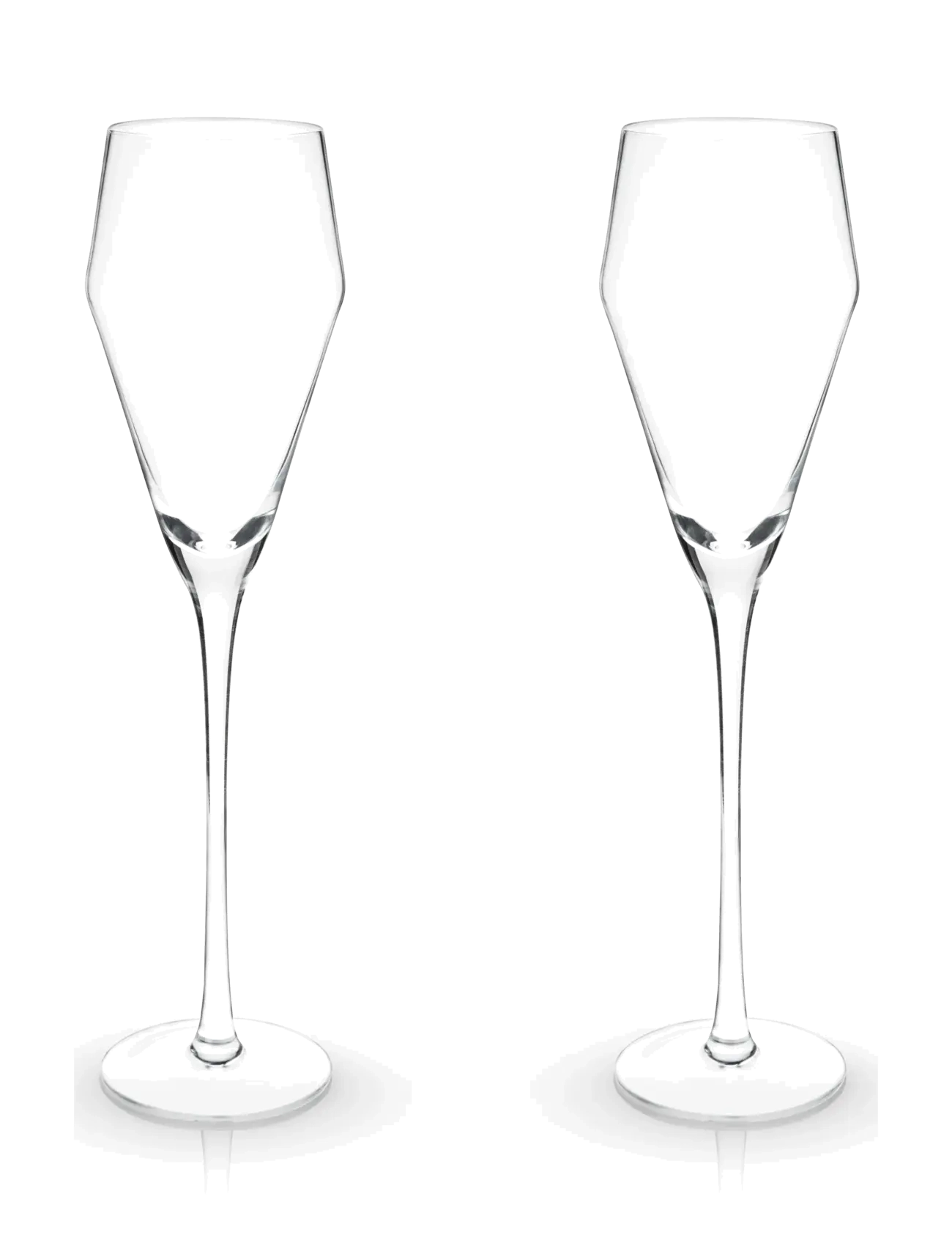 Viski Angled Crystal Prosecco Glasses by Viski® - Viski - TRANSPARENT / clear