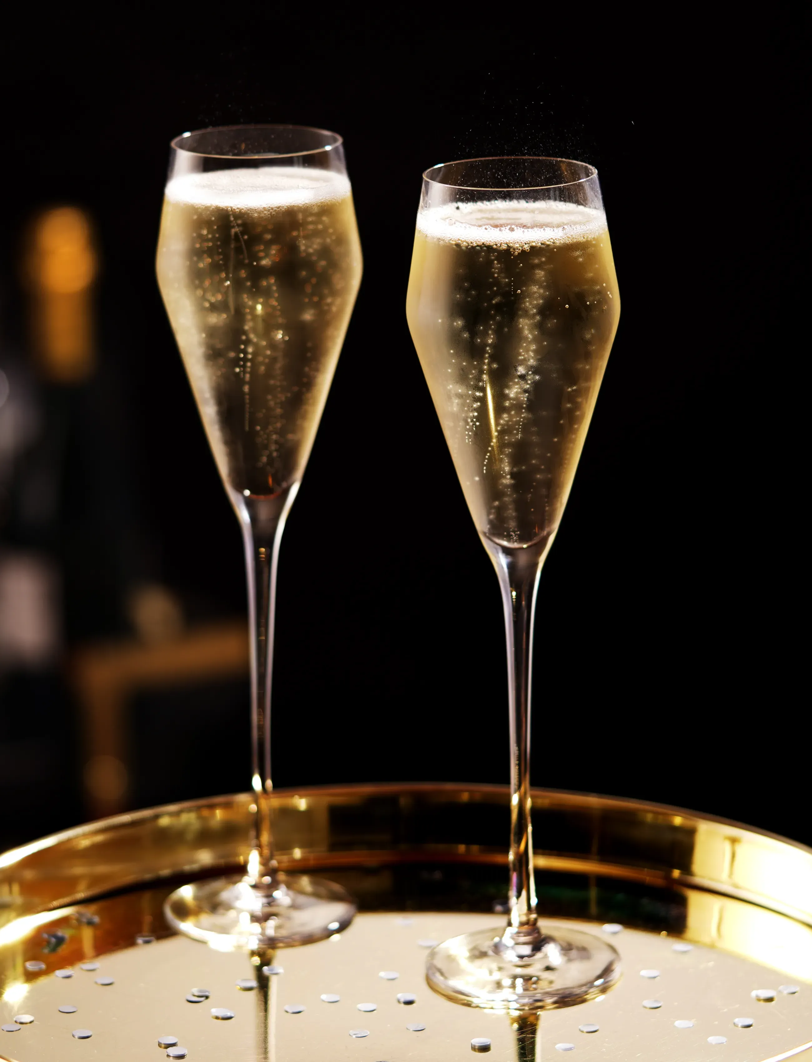 Viski - Angled Crystal Prosecco Glasses by Viski® - transparent - 0