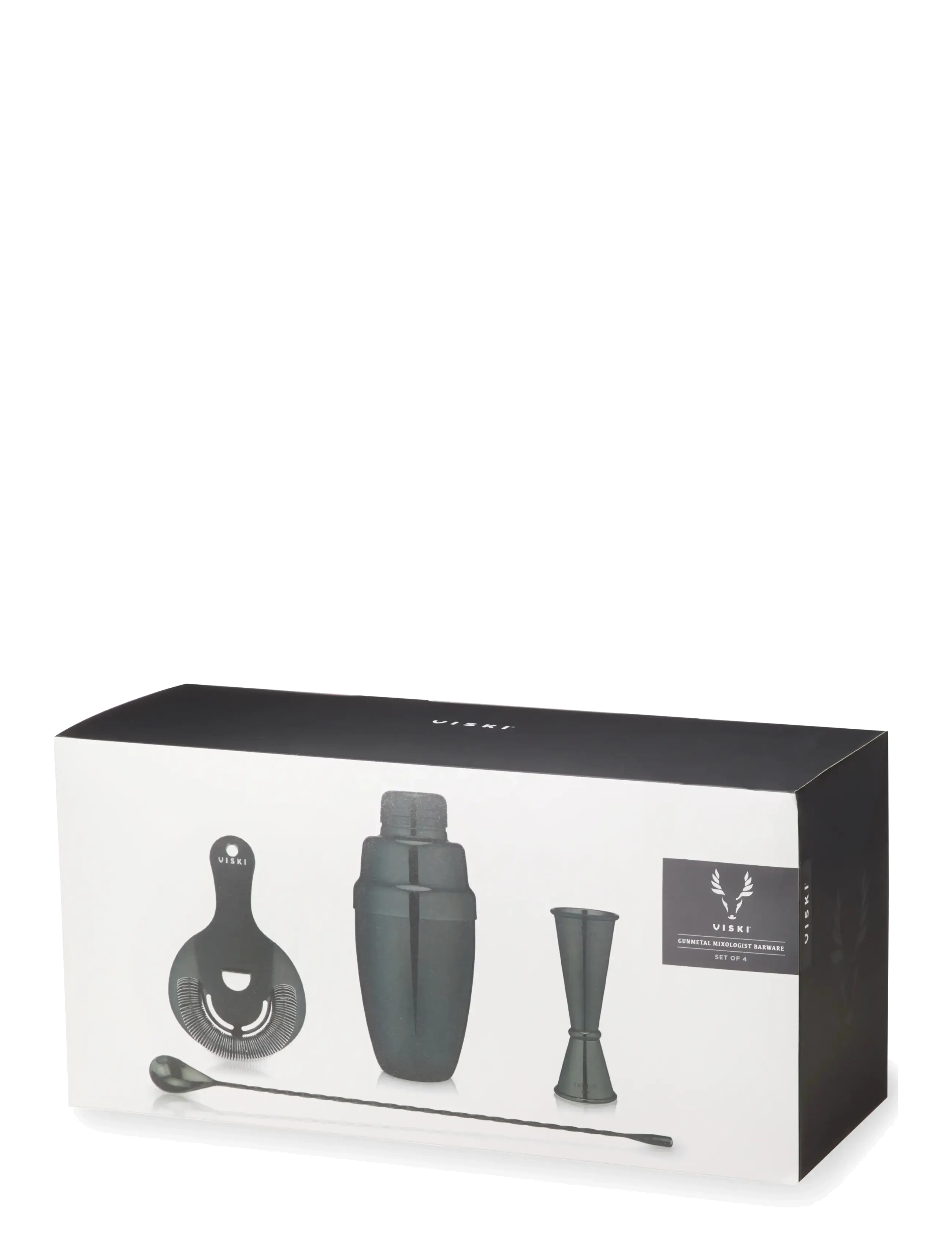 Viski - Gunmetal Mixologist Barware Set by Viski® - shakers & cocktailtillbehör - gunmetal - 4