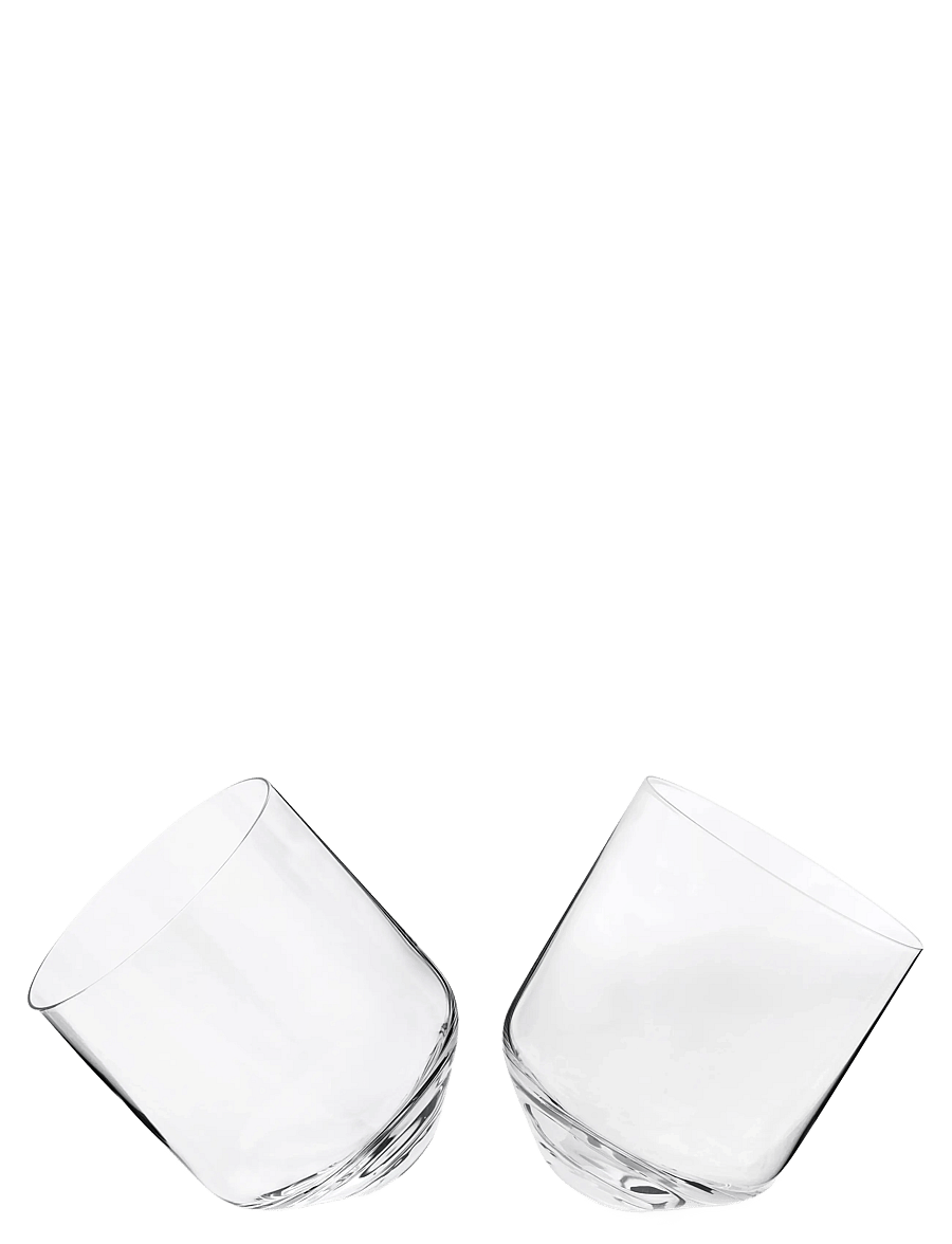 Viski - Rolling Crystal Whiskey Tumblers by Viski® - transparent - 1
