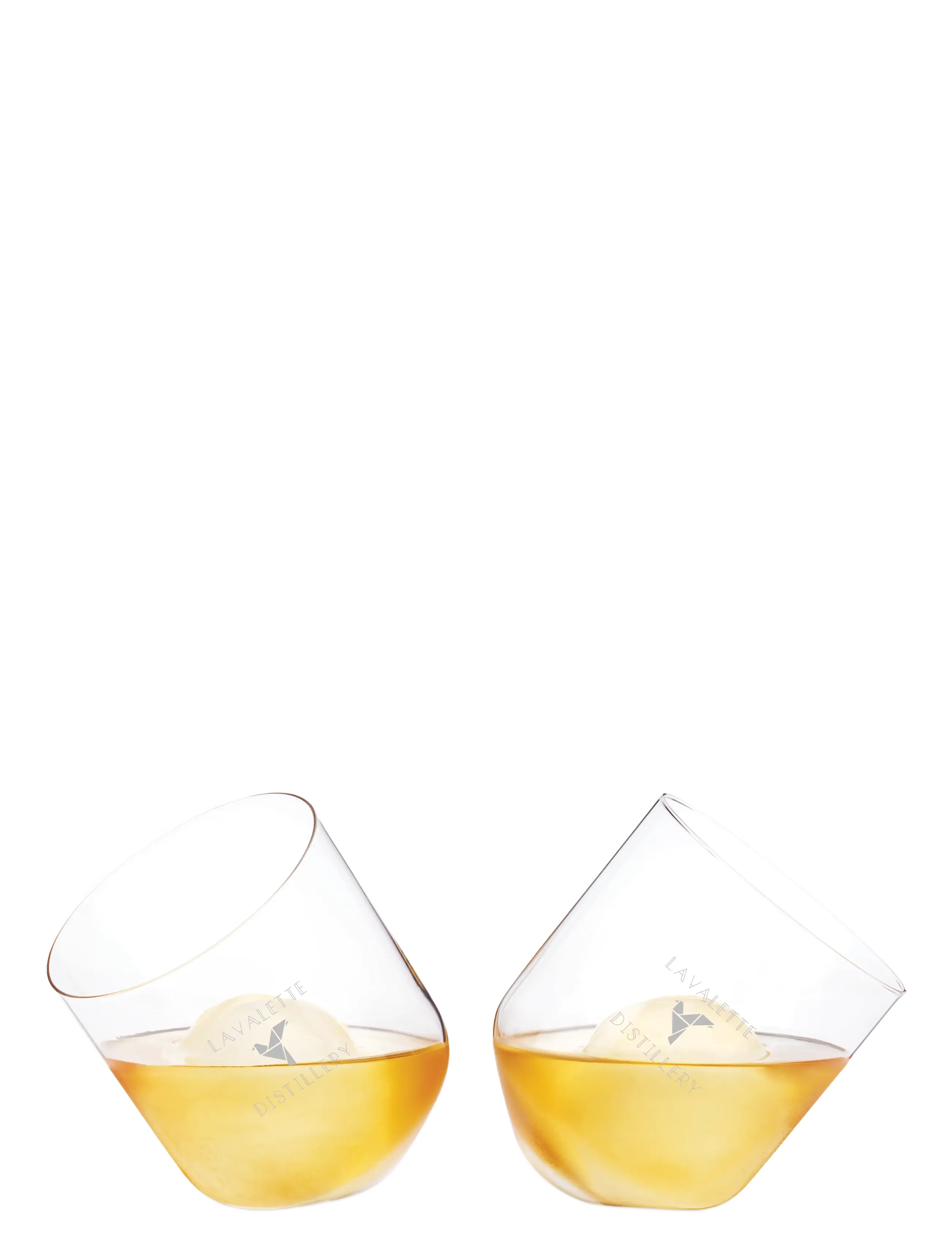 Viski - Rolling Crystal Whiskey Tumblers by Viski® - transparent - 2