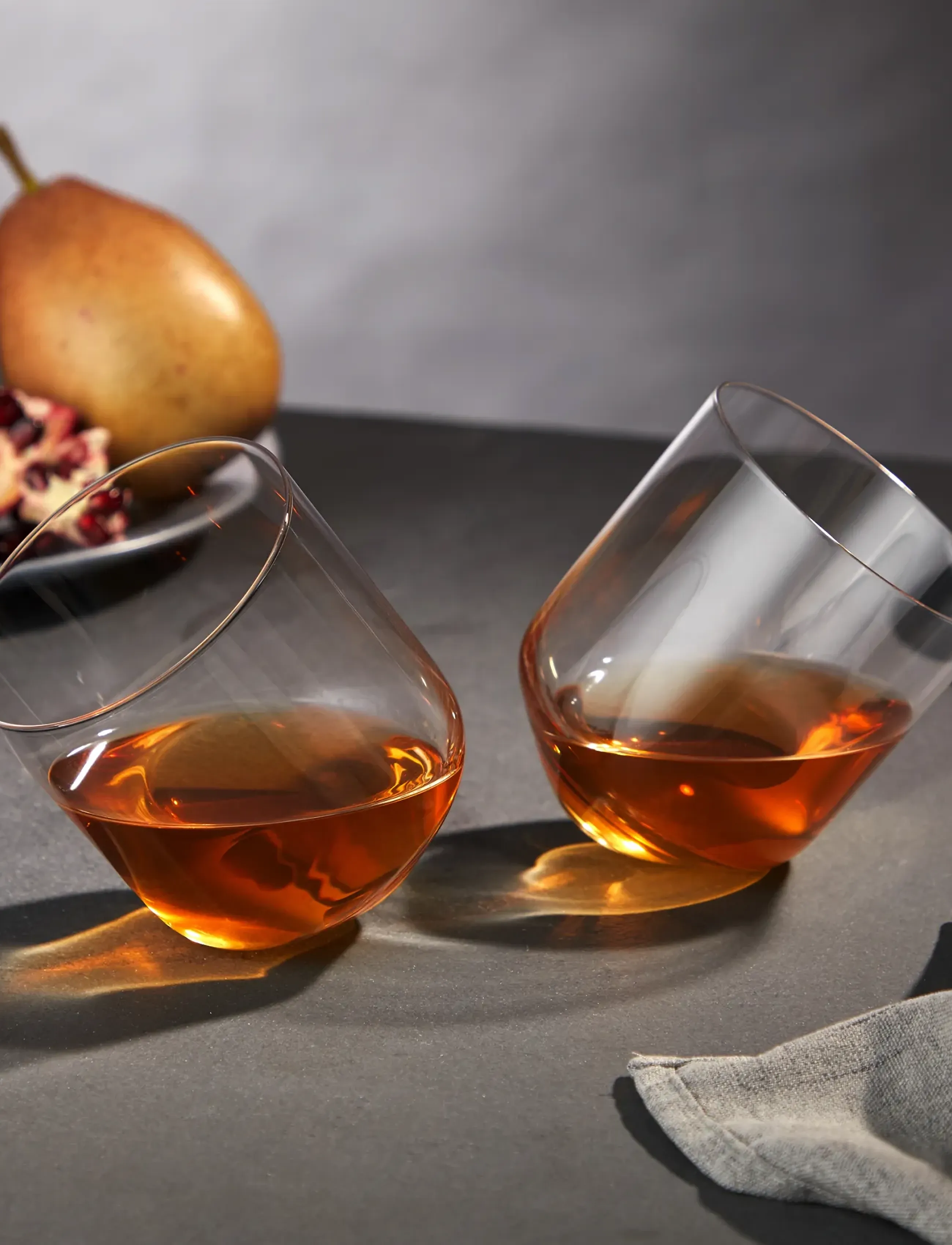 Viski - Rolling Crystal Whiskey Tumblers by Viski® - transparent - 0