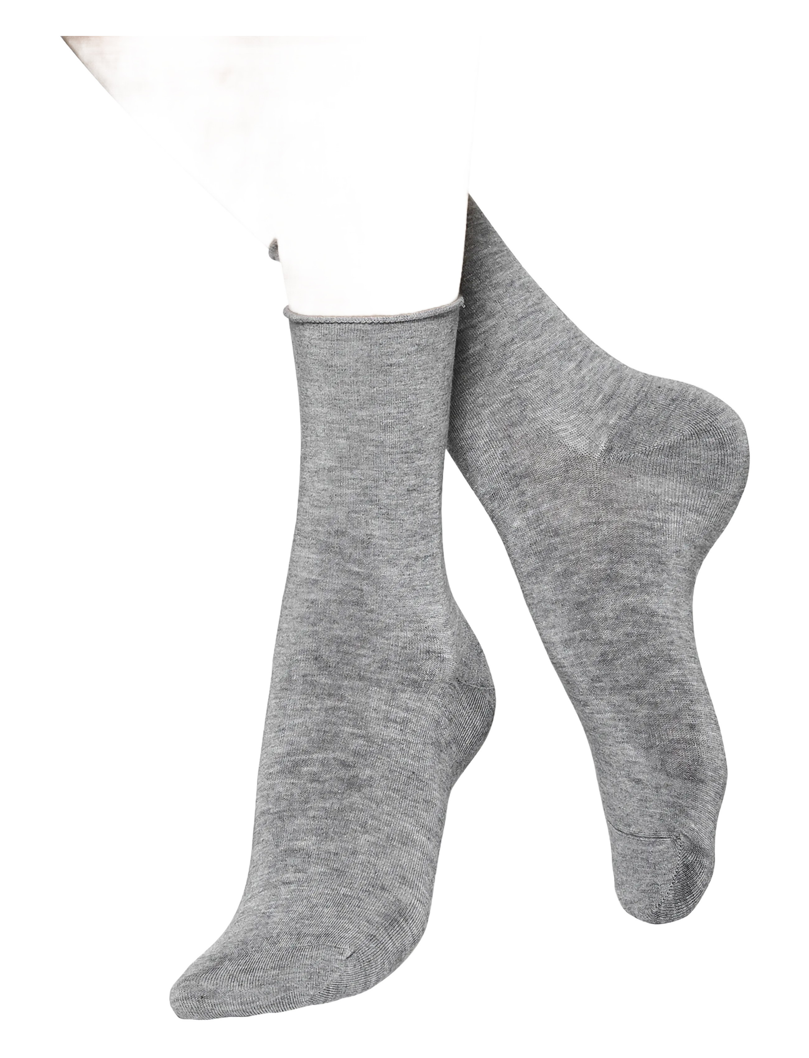 Vogue Vogue Bamboo Comfort Top Socks - Sokken - L.MEL.GREY / grey