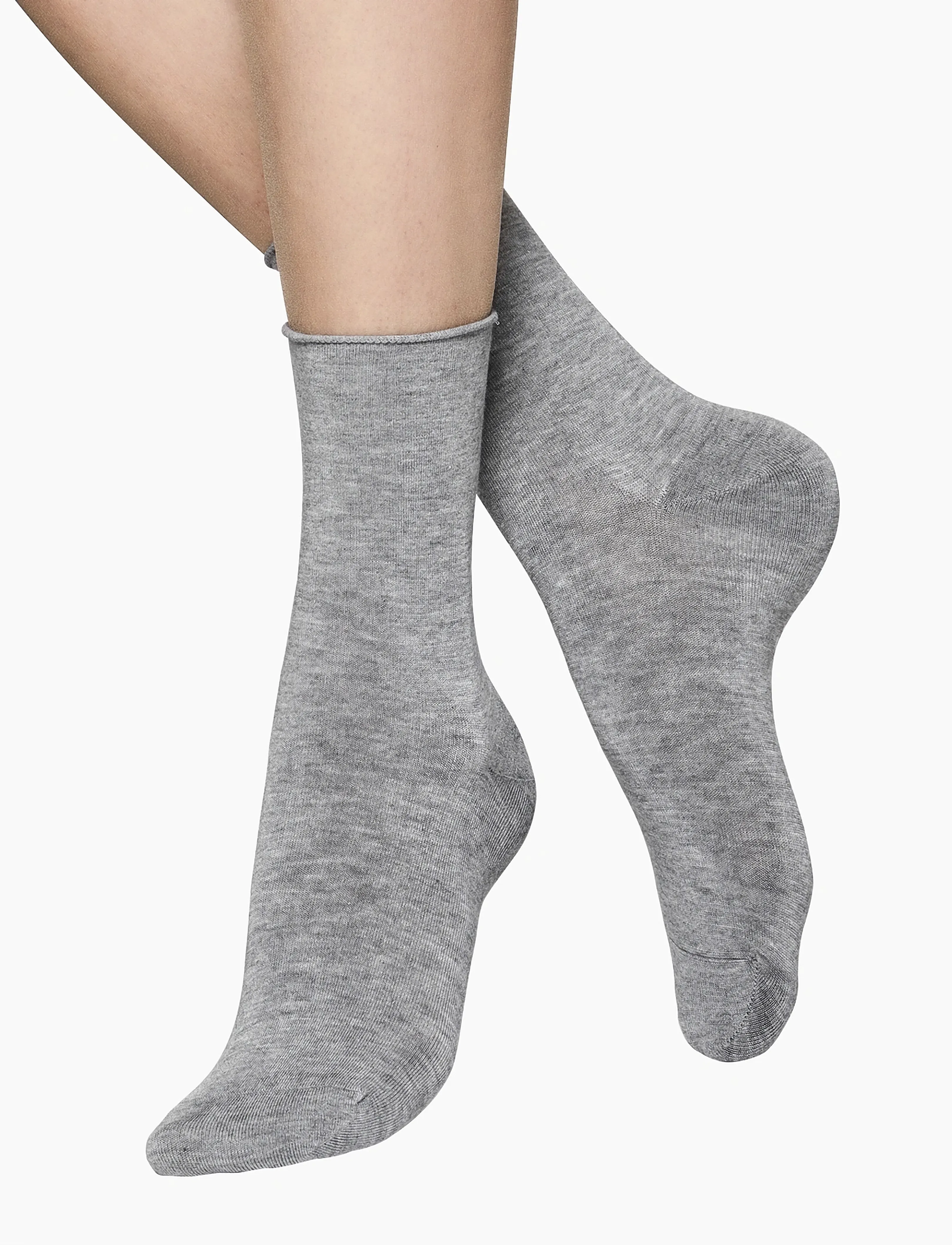 Vogue - Vogue Bamboo Comfort Top Socks - ankle socks - l.mel.grey - 0