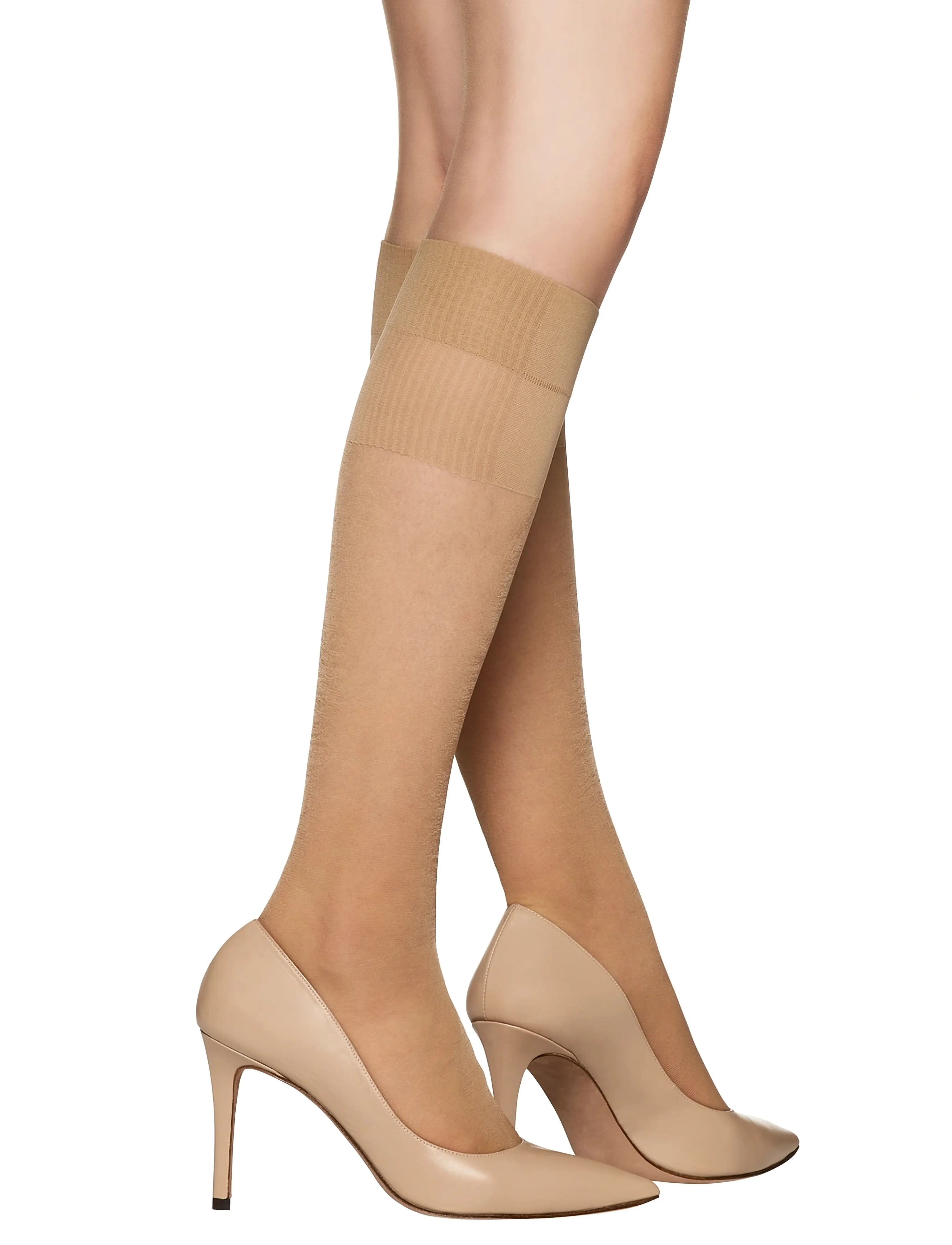 Vogue Pleasure Knee, 36-41, Socks, Beige - Knee High Frauen