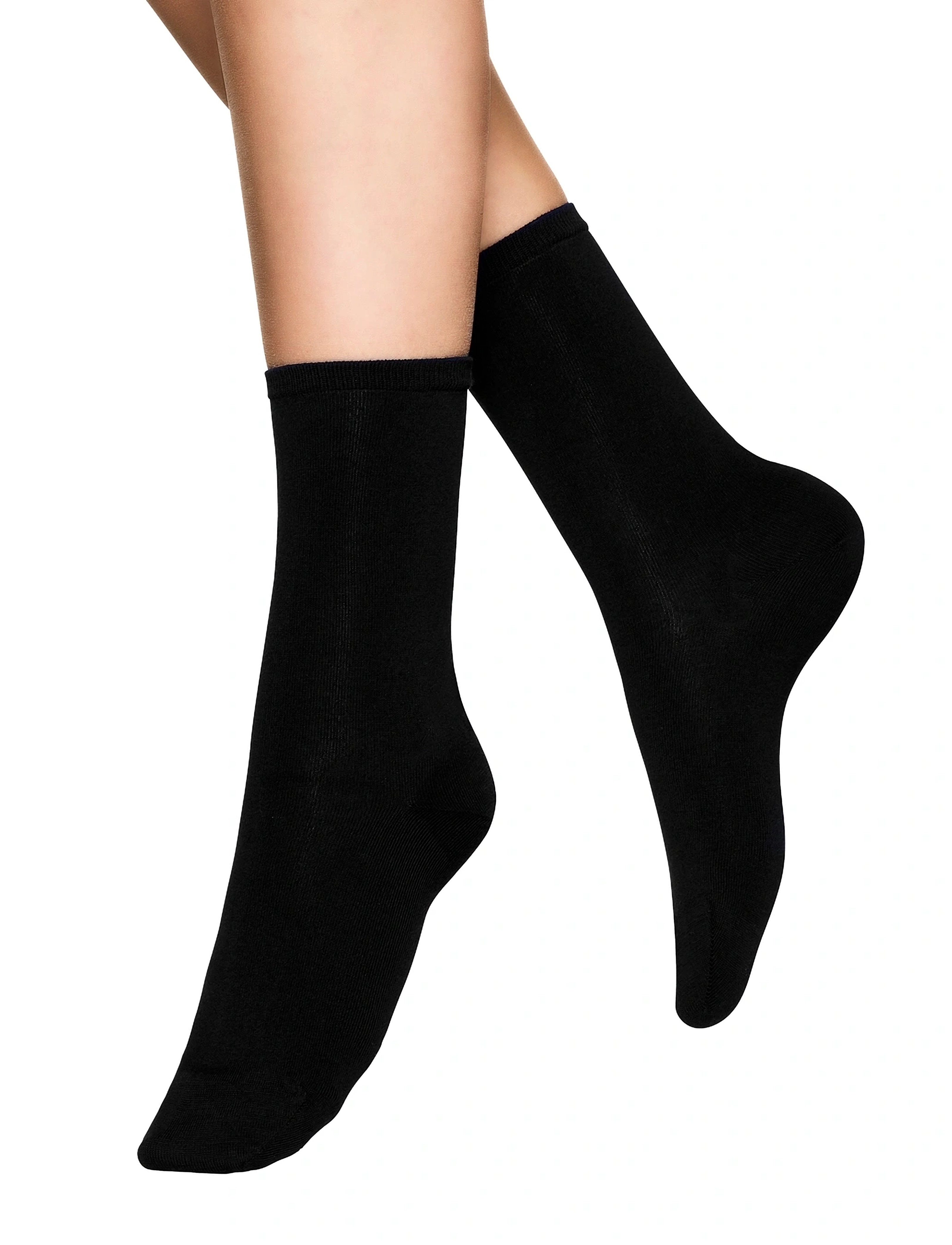 Vogue Cotton Socks, Kvinder, Ankelstrømper, Sort, Str: 39-41