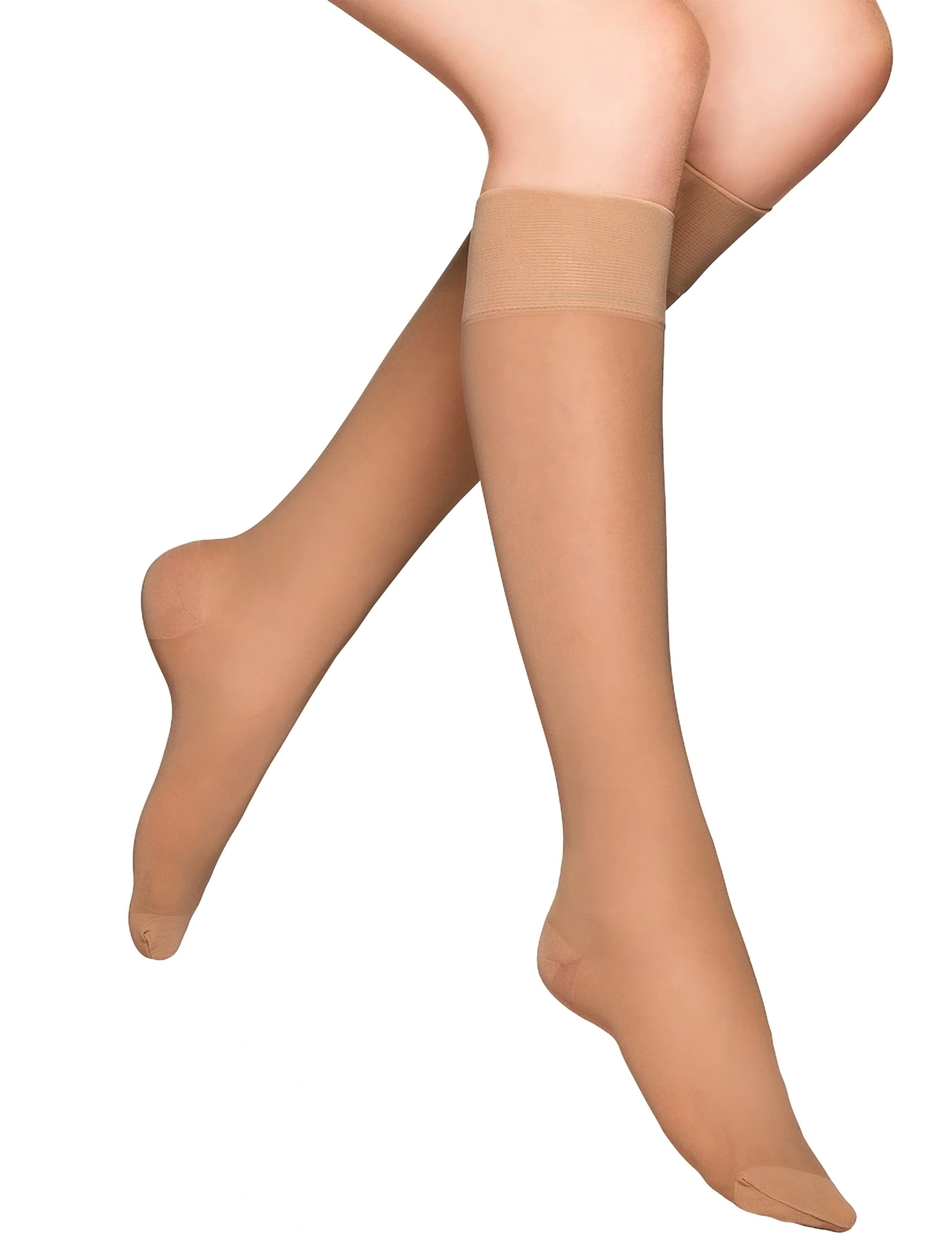 Vogue Support Knee, Kvinder, Støtte Knæstrømper, Beige, Str: 39-42