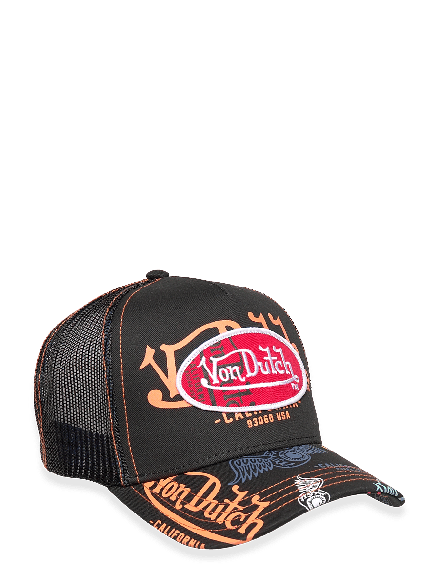 Von Dutch - Oval Patch Black/Multicolor Trucker Von Dutch - kappen - black-multicolor - 0