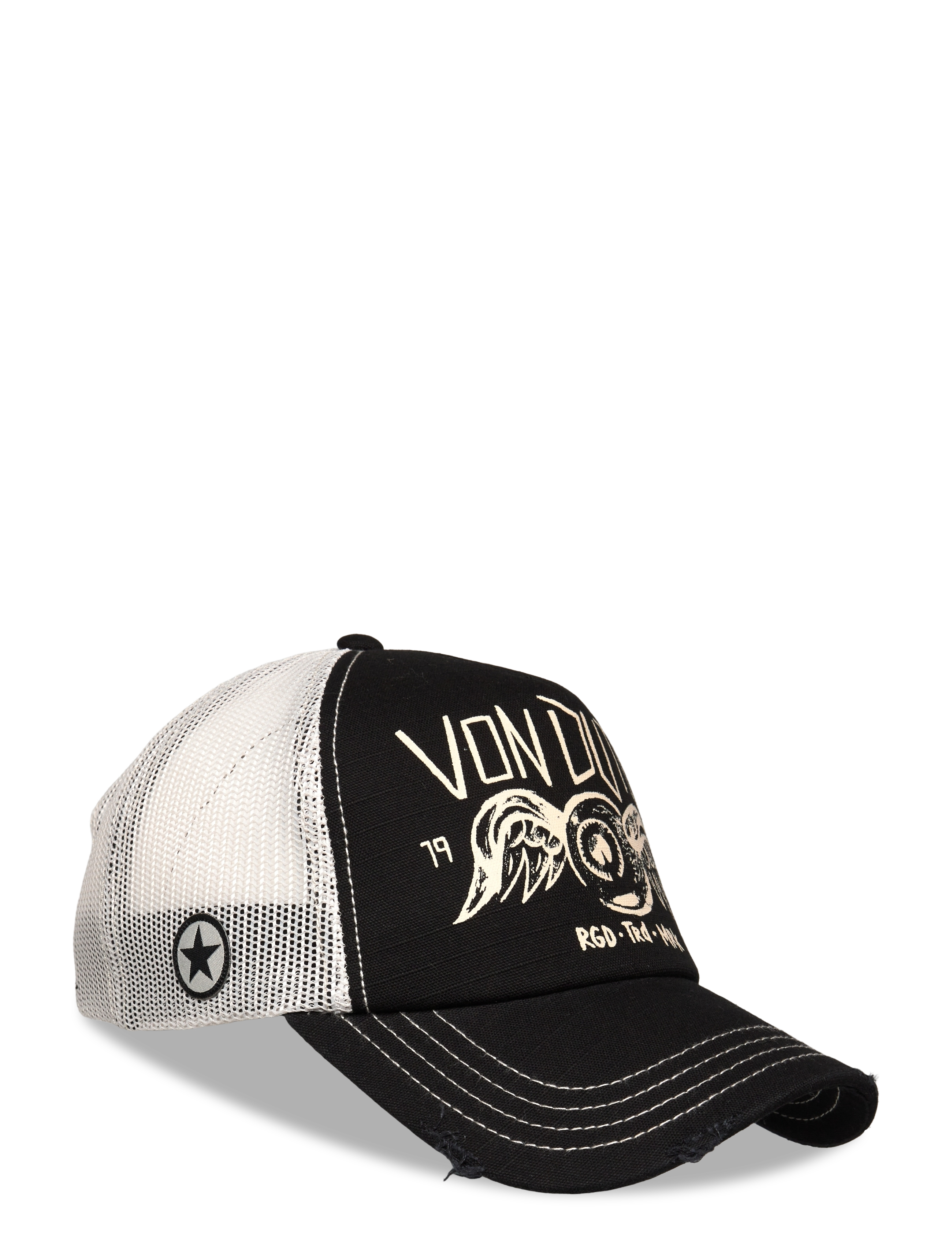 Von Dutch Screen Print White/Black Trucker Von Dutch - Kappen - WHITE - BLACK / black