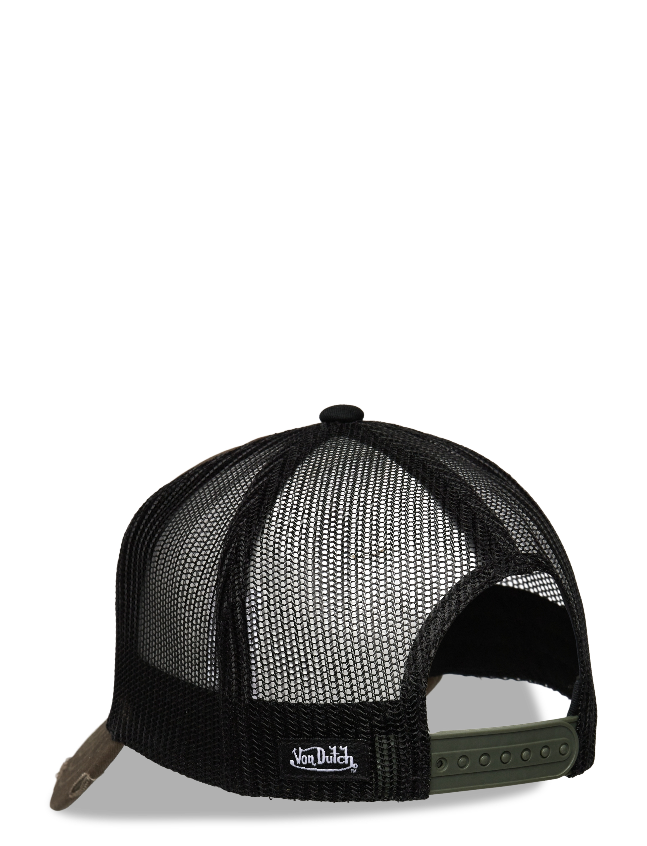 Von Dutch - Square Patch Black - Brown Trucker Von Dutch - casquettes - black - brown - 1