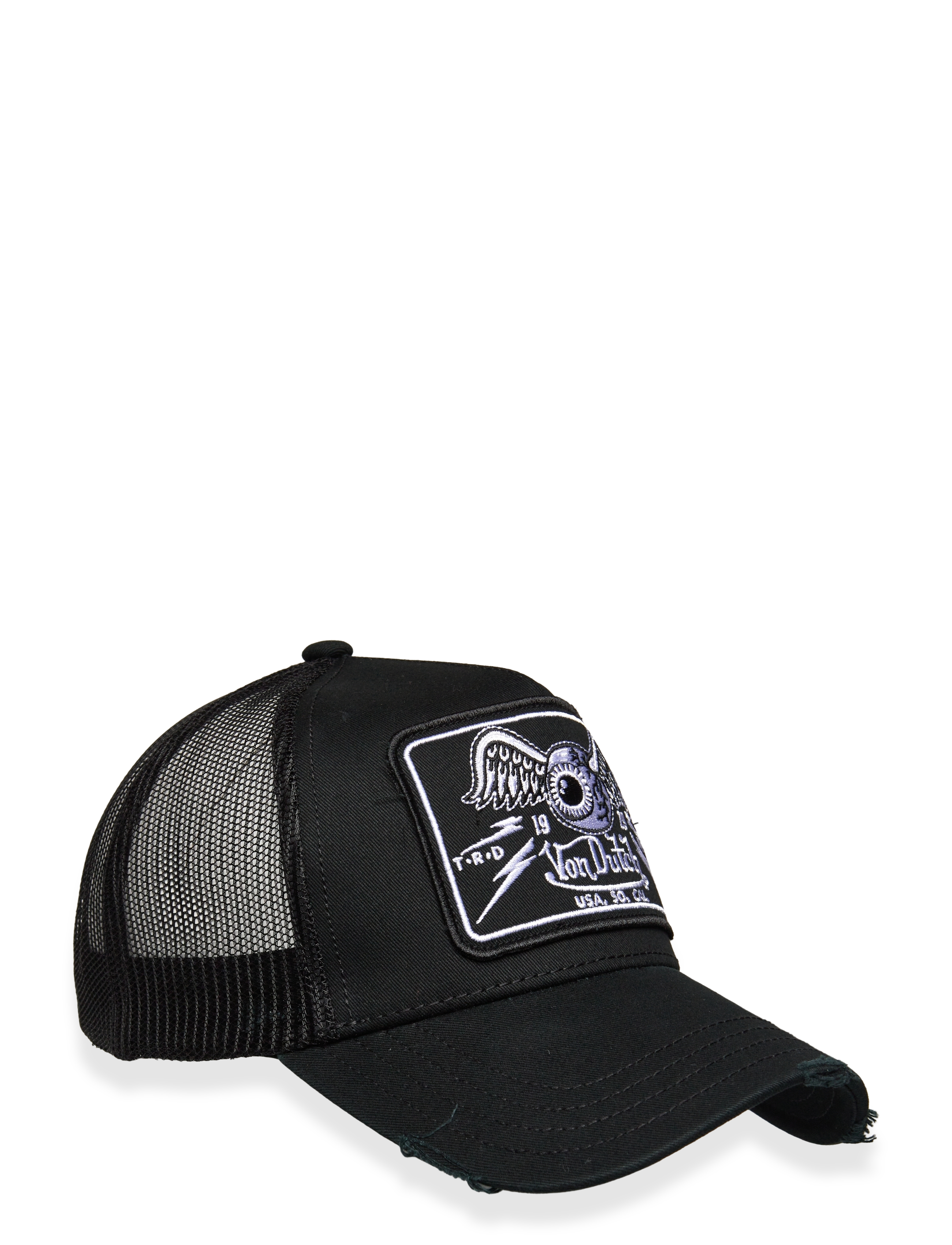 Von Dutch Square Patch Black Trucker Von Dutch - Apsipirkite pagal stilių - BLACK / black