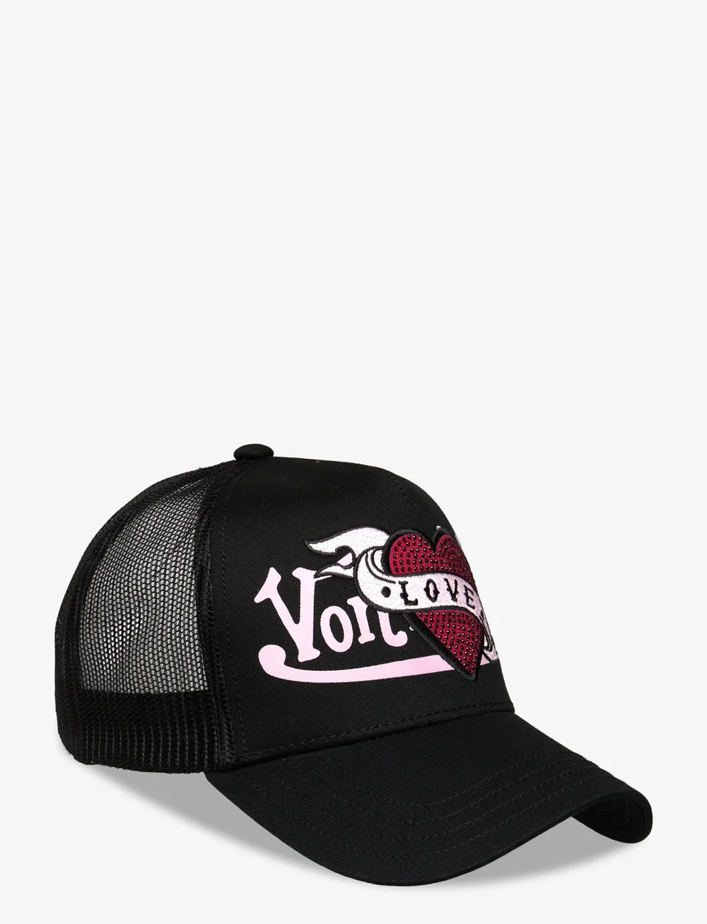 Von Dutch - Multi Patches Black Trucker Von Dutch - caps - black - 0