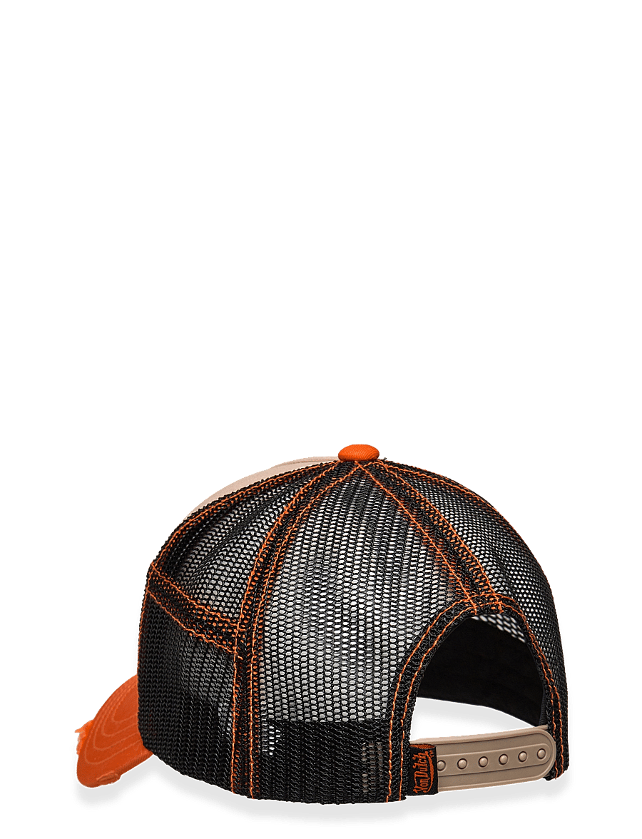 Von Dutch - Oval Patch Sum Trucker Black/White/Dark Green Von Dutch - kappen - black - beige - orange - 1