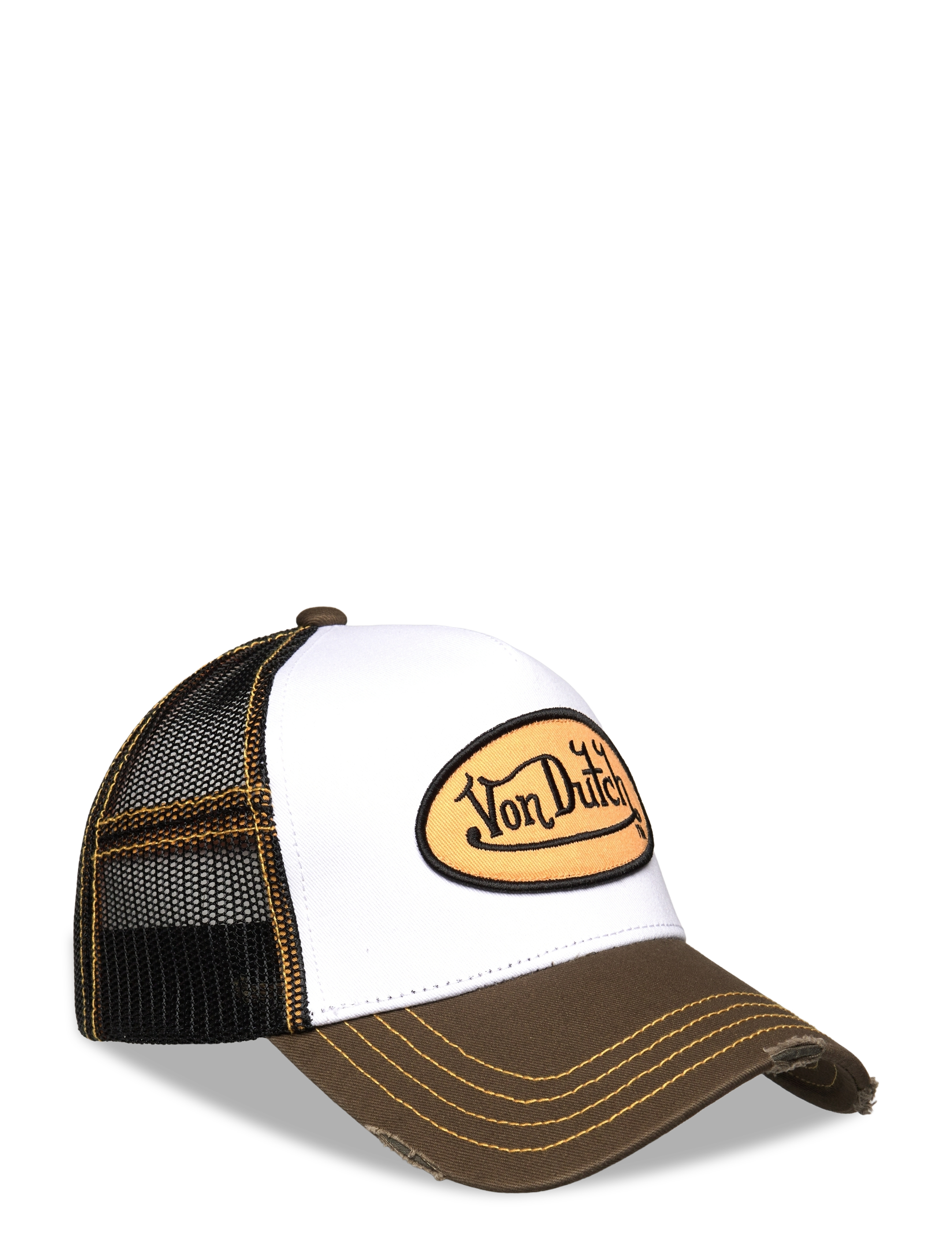 Von Dutch Oval Patch Sum Trucker Black/White/Dark Green Von Dutch - Festival-Outfits - BLACK - WHITE - DARK GREEN / black