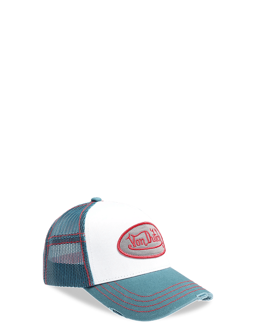 Von Dutch - Oval Patch Blue/White Trucker Von Dutch - kappen - blue - white - 0