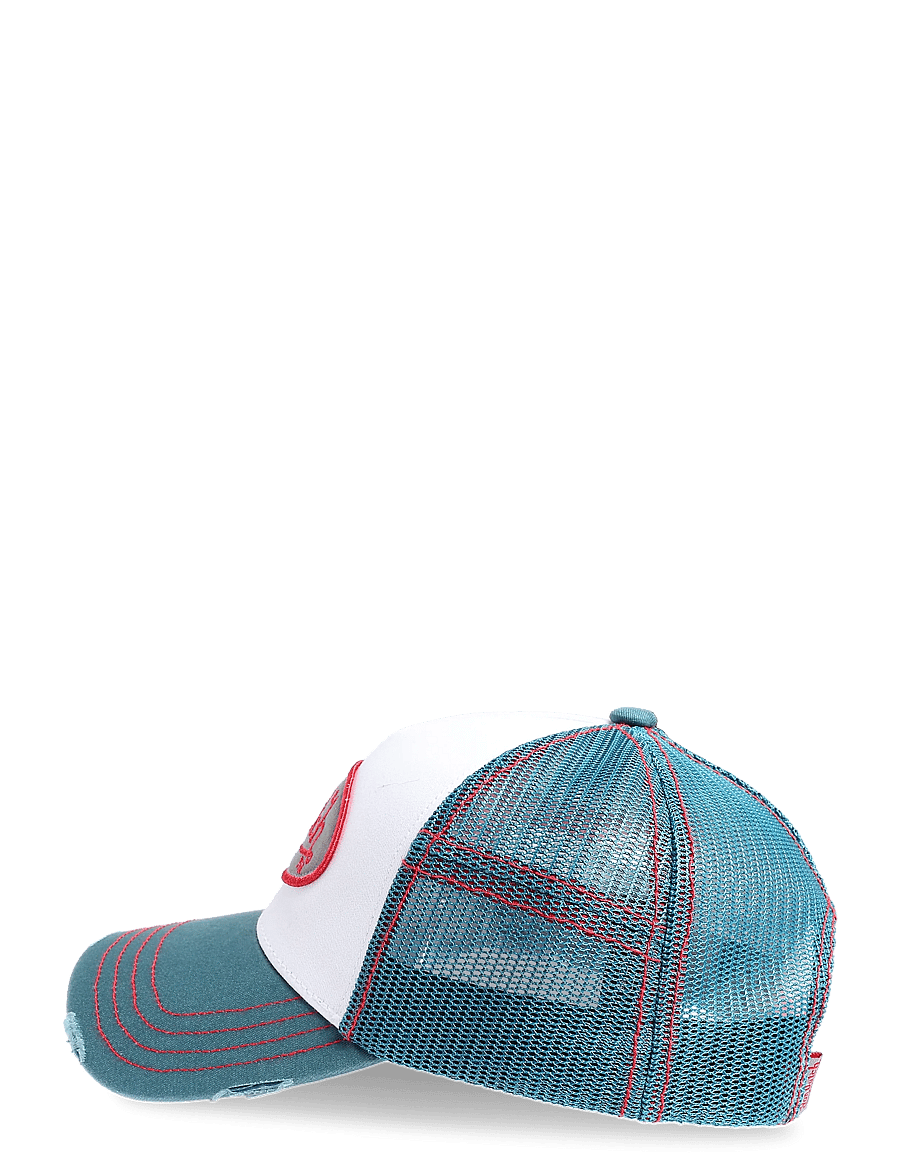 Von Dutch - Oval Patch Blue/White Trucker Von Dutch - kappen - blue - white - 2