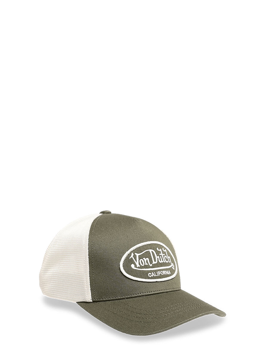 Von Dutch - Embroidery oval Trucker Green/White Von Dutch - kappen - green - white - 0
