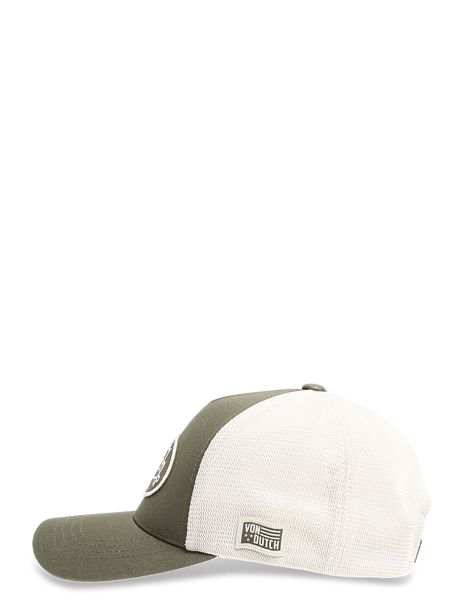 Von Dutch - Embroidery oval Trucker Green/White Von Dutch - kappen - green - white - 2