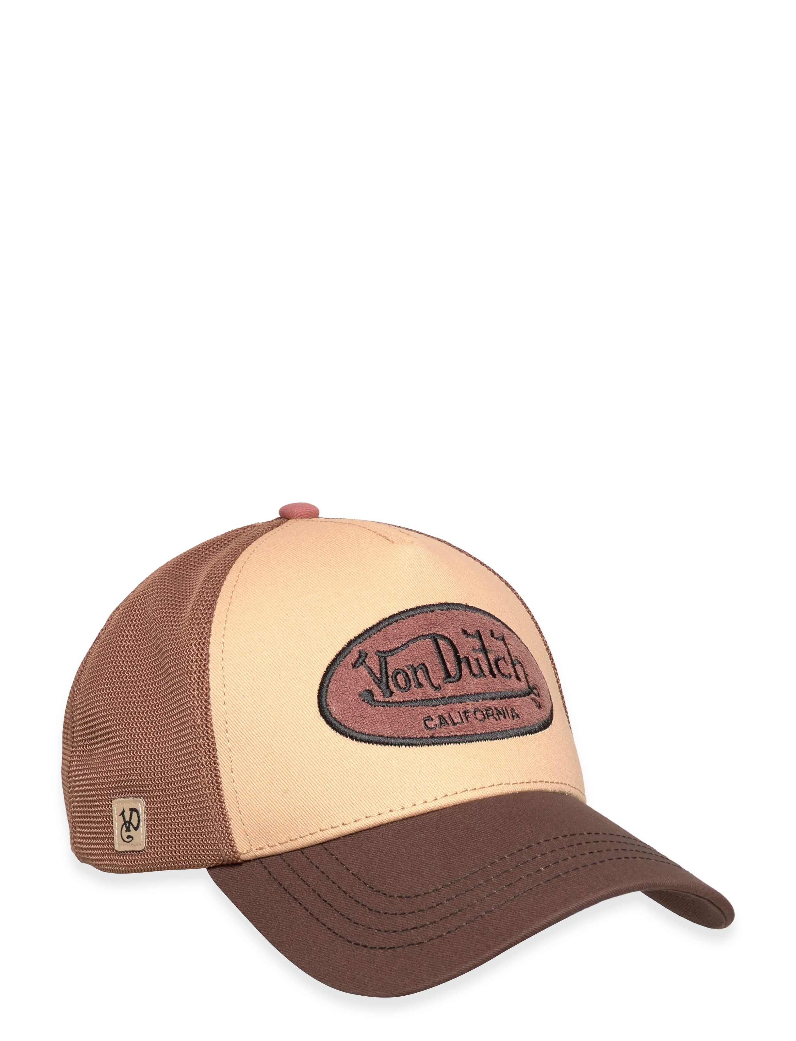VON DUTCH Oval Patch Braun/Beige Trucker Von Dutch Patterned - One Size - Herren