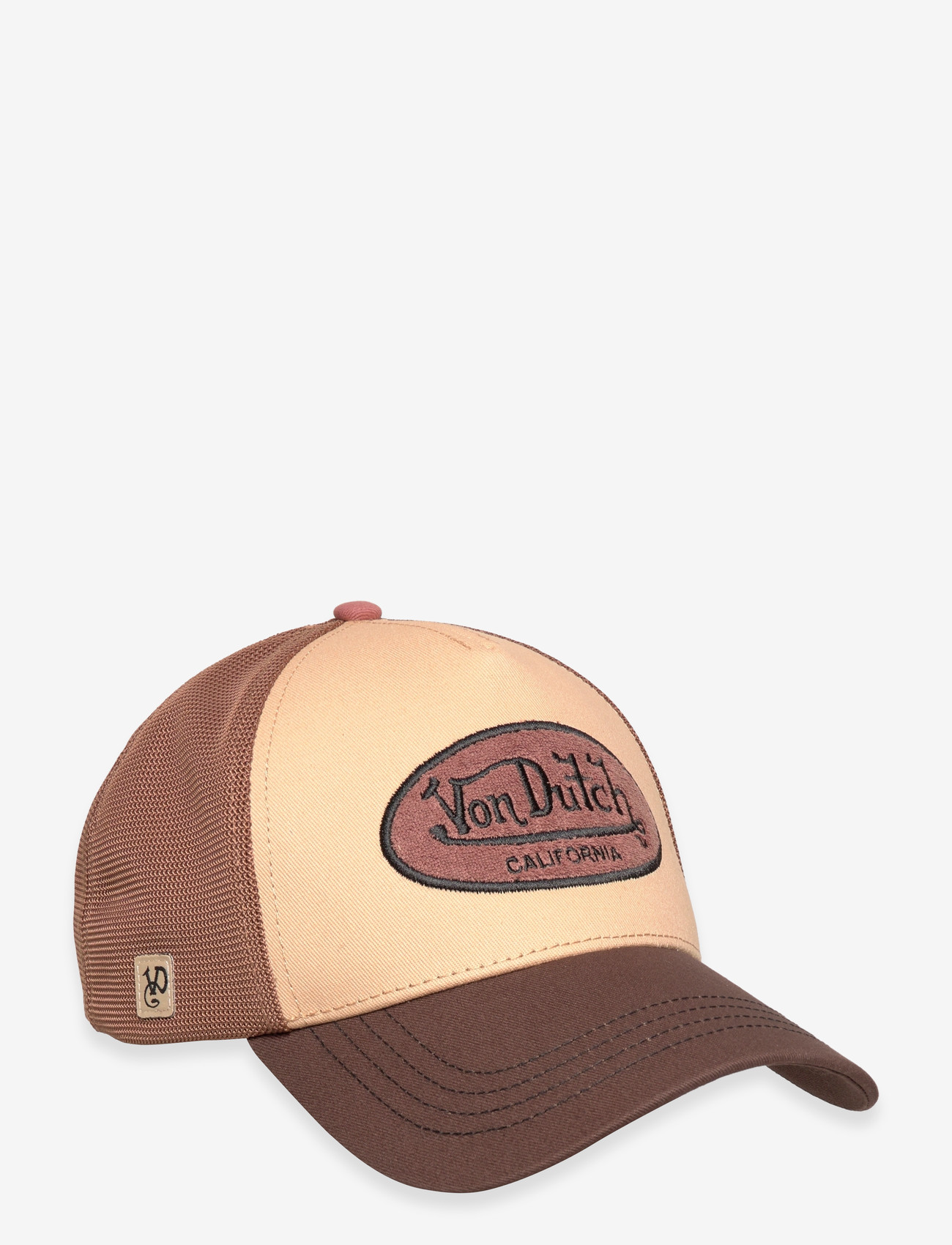 Von Dutch - Oval Patch Brown/Beige Trucker Von Dutch - kappen - brown-beige - 0