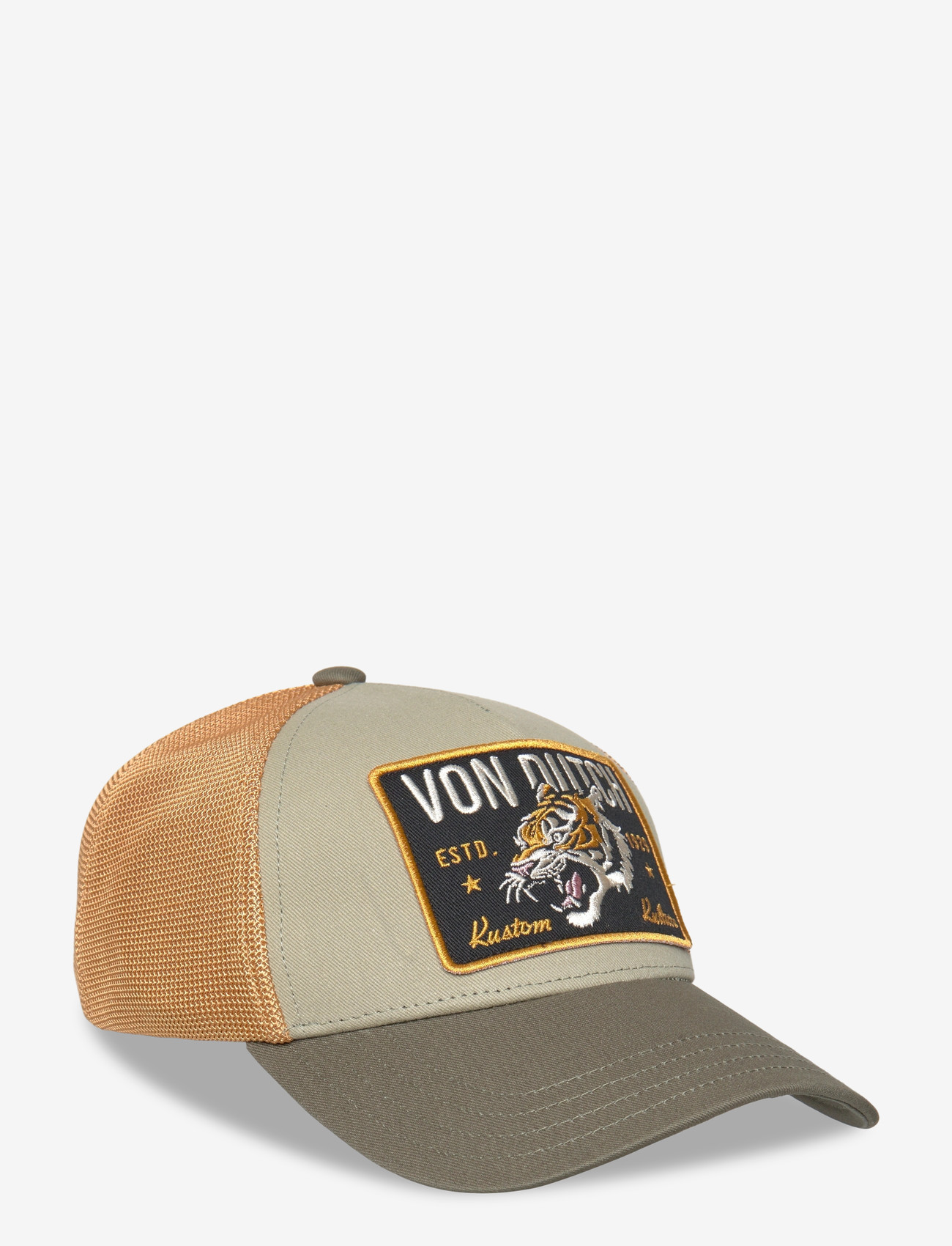 Von Dutch - Square Patch Trucker Yellow/Dark Green Von Dutch - kepsar - yellow & dark green - 0