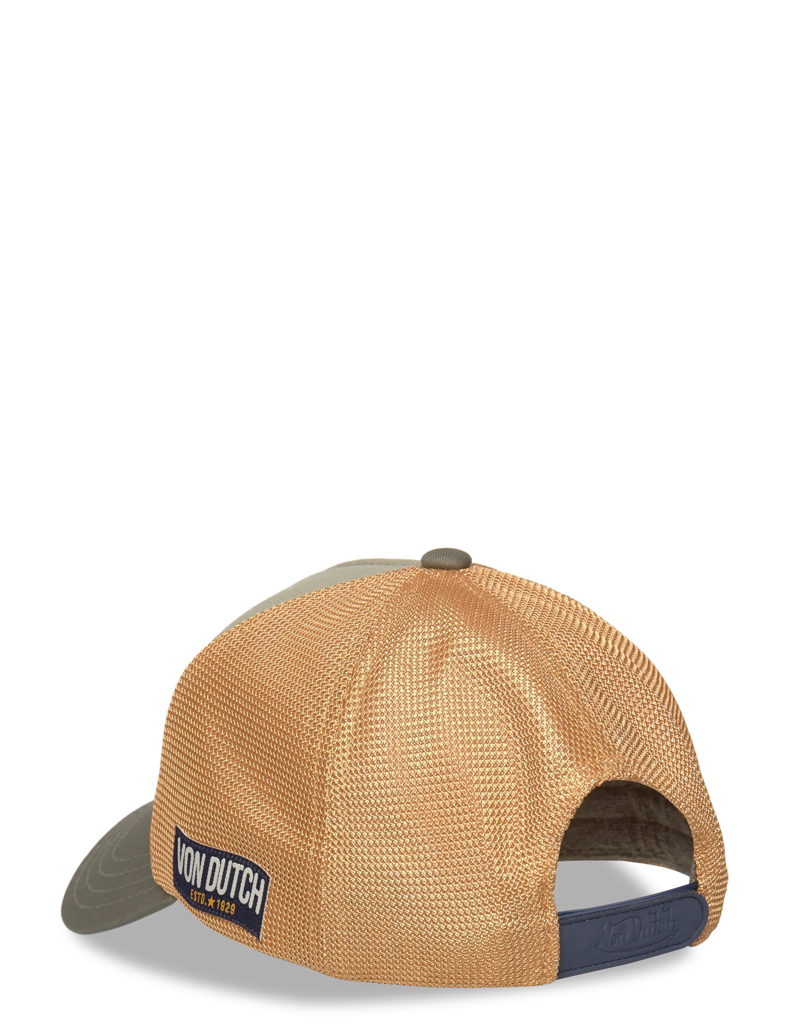 Von Dutch - Square Patch Trucker Yellow/Dark Green Von Dutch - casquettes - yellow & dark green - 1