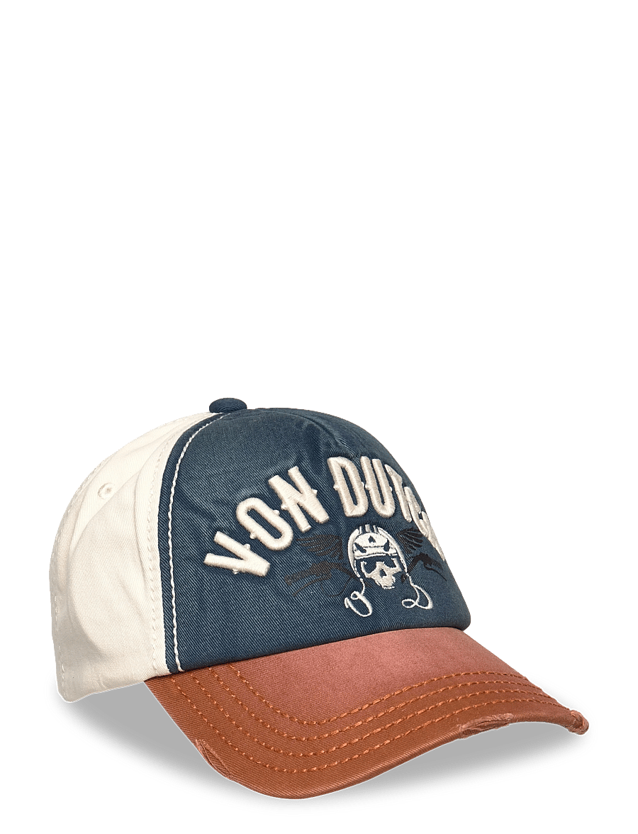 Von Dutch - Embroidery Baseball Cap White/Blue/Brown Von Dutch - petten - white & blue - 0