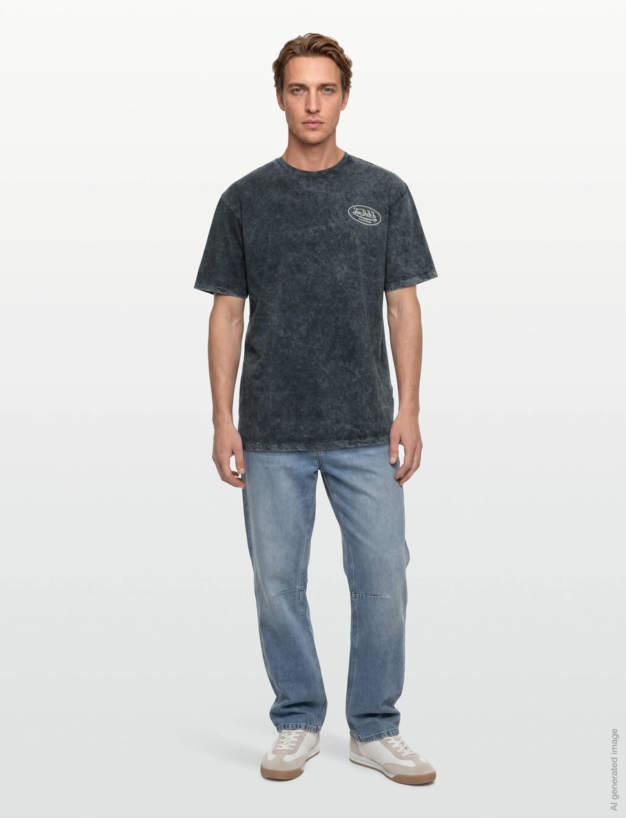 Von Dutch - Kustom Festival Grey T-shirt Von Dutch M - kortærmede t-shirts - grey - 0