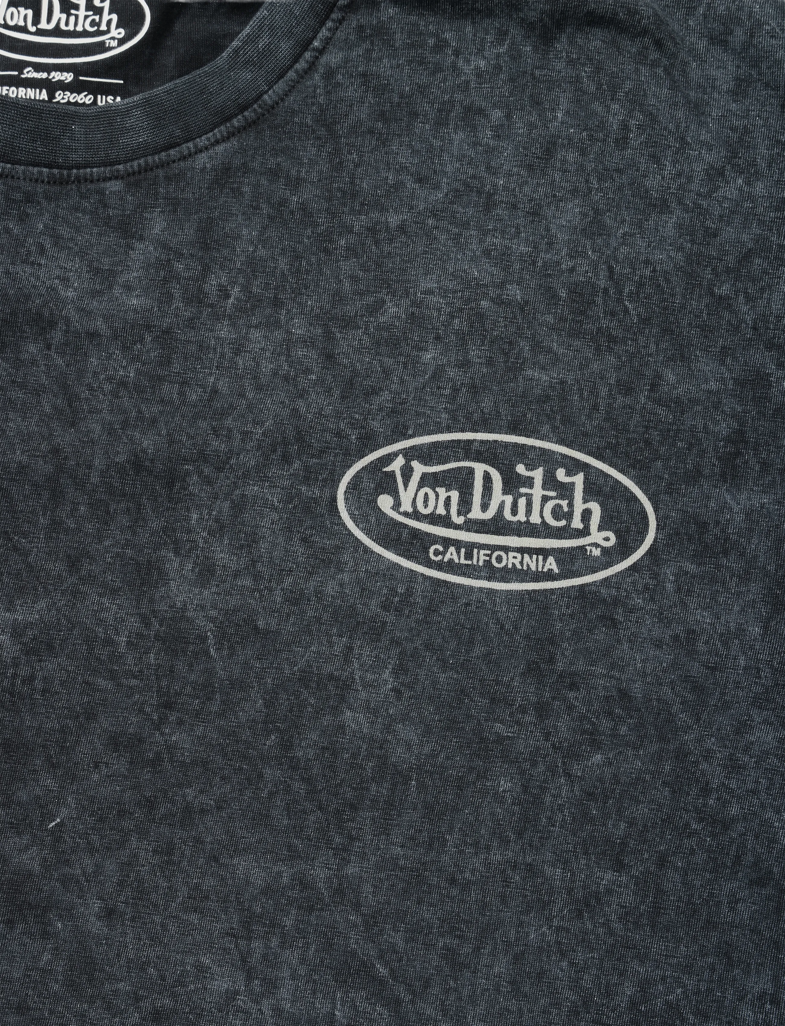 Von Dutch - Kustom Festival Grey T-shirt Von Dutch M - kortærmede t-shirts - grey - 5
