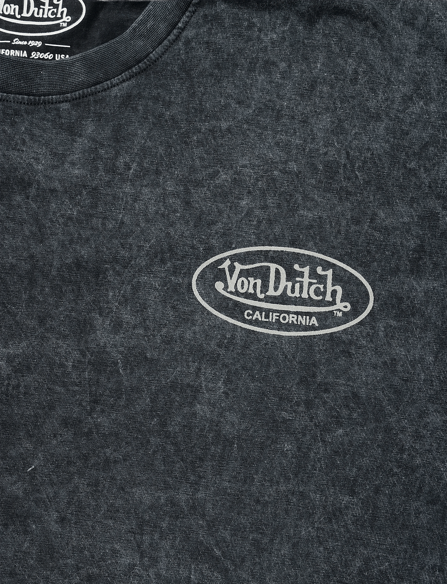 Von Dutch - Kustom Festival Grey T-shirt Von Dutch M - kortærmede t-shirts - grey - 5