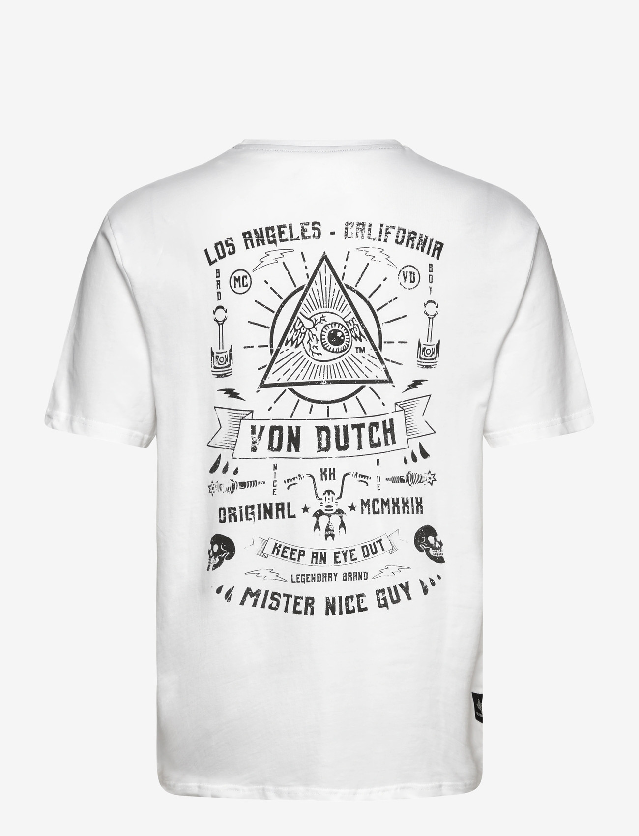 Von Dutch - Von Dutch Triangel - Tshirt - short-sleeved t-shirts - white - 1