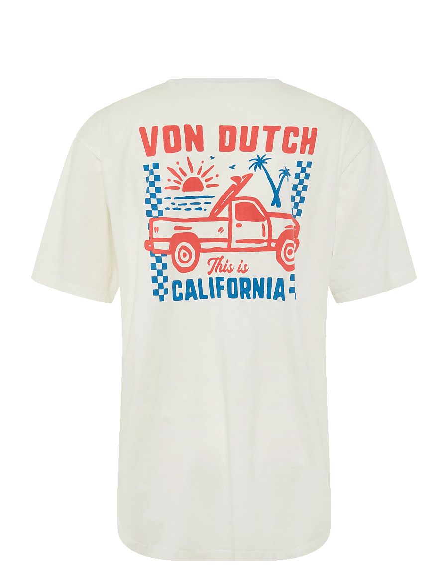 Von Dutch - California White T-shirt Von Dutch XL - kortærmede t-shirts - white - 2