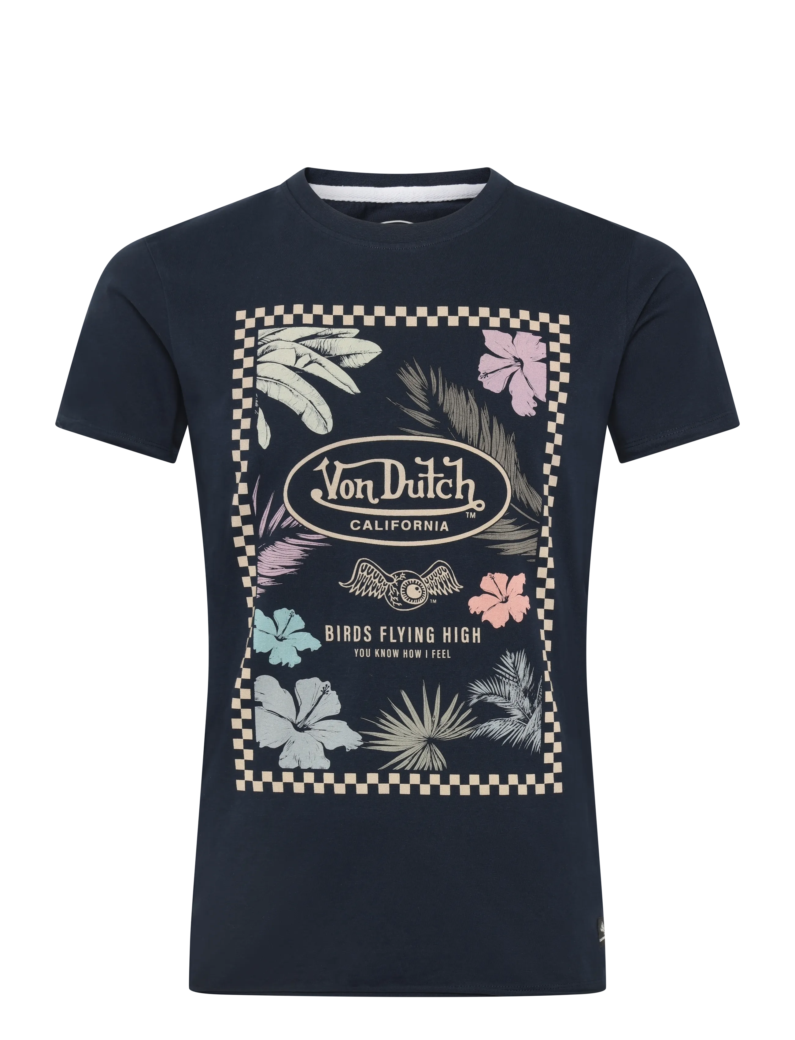 VON DUTCH Birds Flying Schwarz T-Shirt Von Dutch S Schwarz - M - Herren